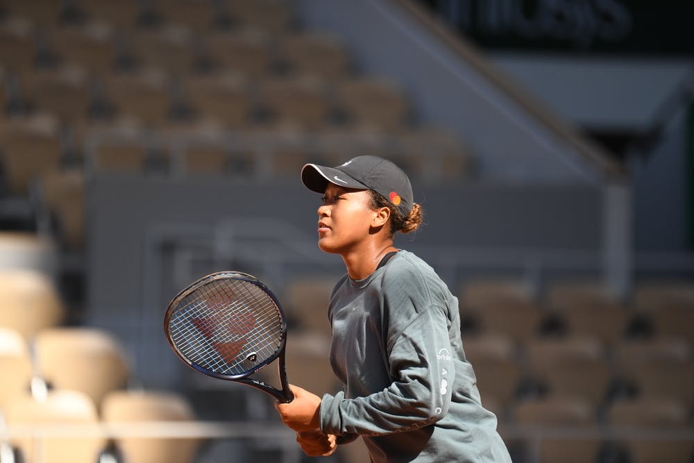 Naomi Osaka, Roland Garros 2022, practice