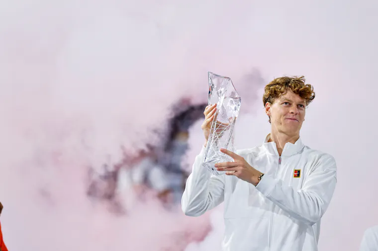 Jannik Sinner / Photocall trophée Miami 2026 Jannik Sinner / Photocall trophée Miami 2026