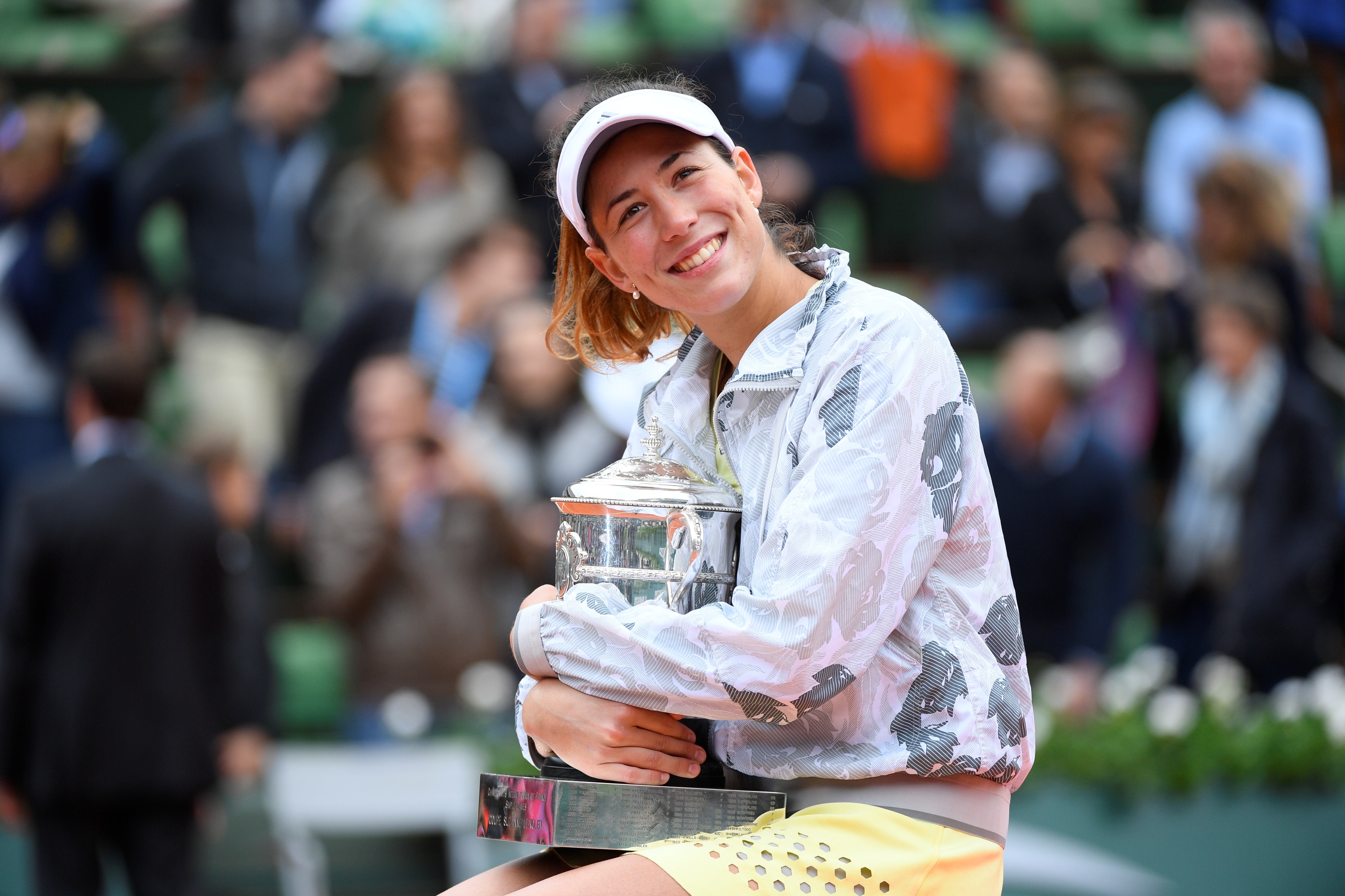 Garbiñe Muguruza / Photocall trophée Roland-Garros 2016