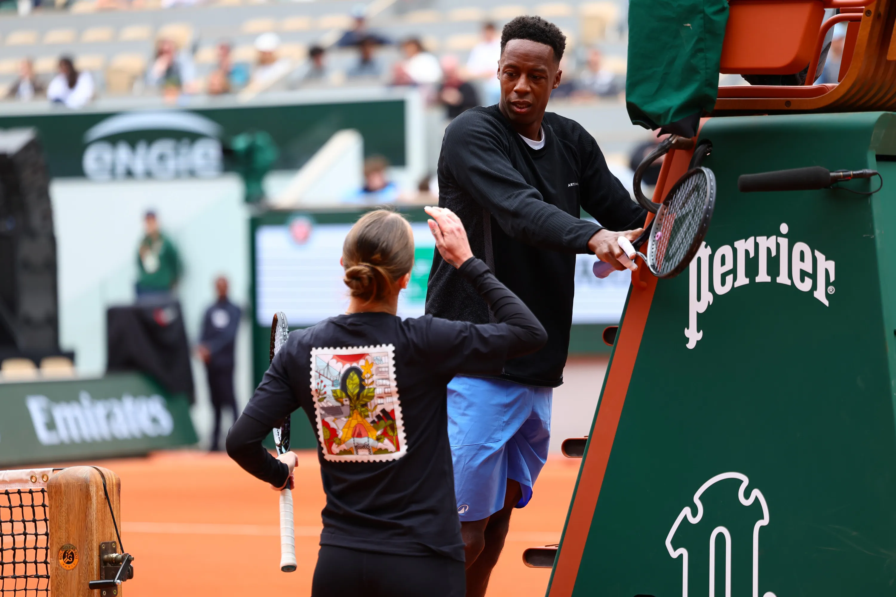 Gaël Monfils & Elina Svitolina / Troisième jour d'entraînement - Roland-Garros 2026 Gaël Monfils & Elina Svitolina / Troisième jour d'entraînement - Roland-Garros 2026