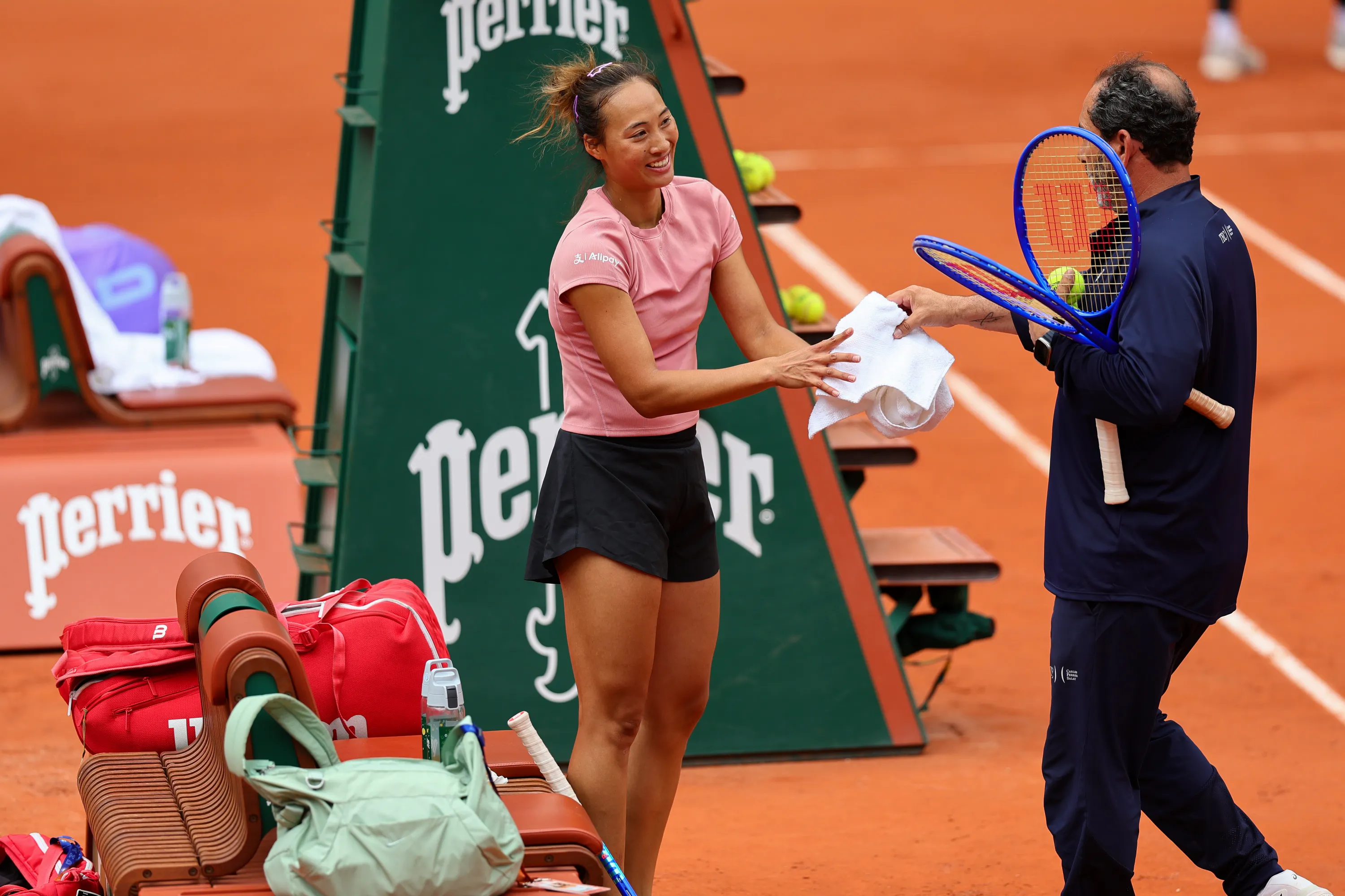 Qinwen Zheng / Troisième jour d'entraînement - Roland-Garros 2026
