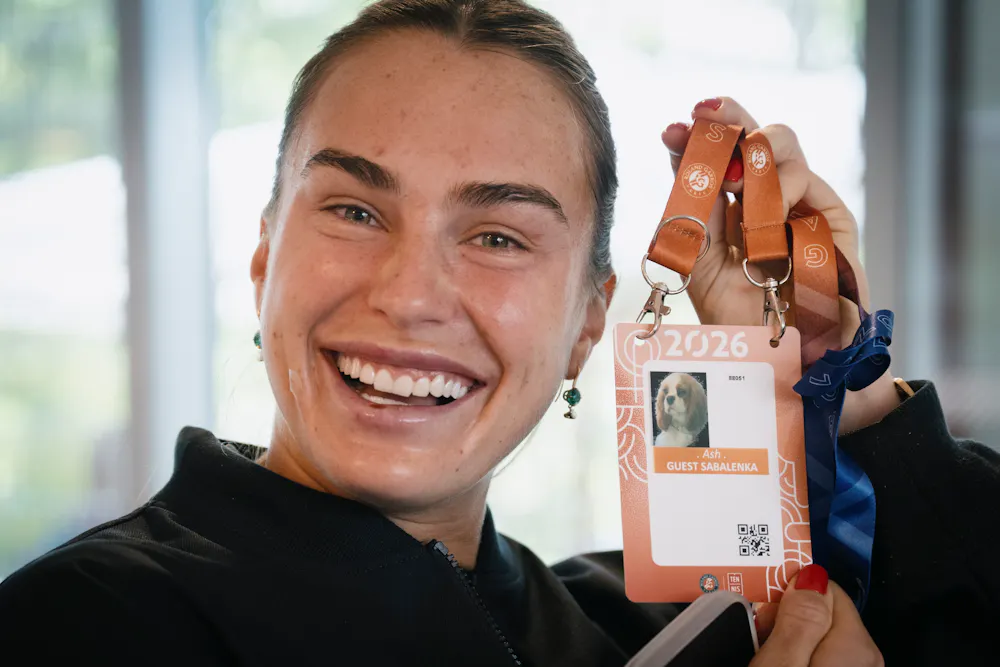 Aryna Sabalenka / Arrivée - Roland-Garros 2026