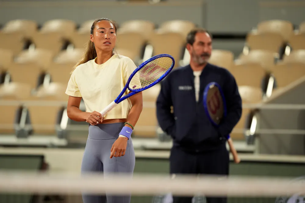 Qinwen Zheng & Albert Costa / Premier jour d'entraînement - Roland-Garros 2026