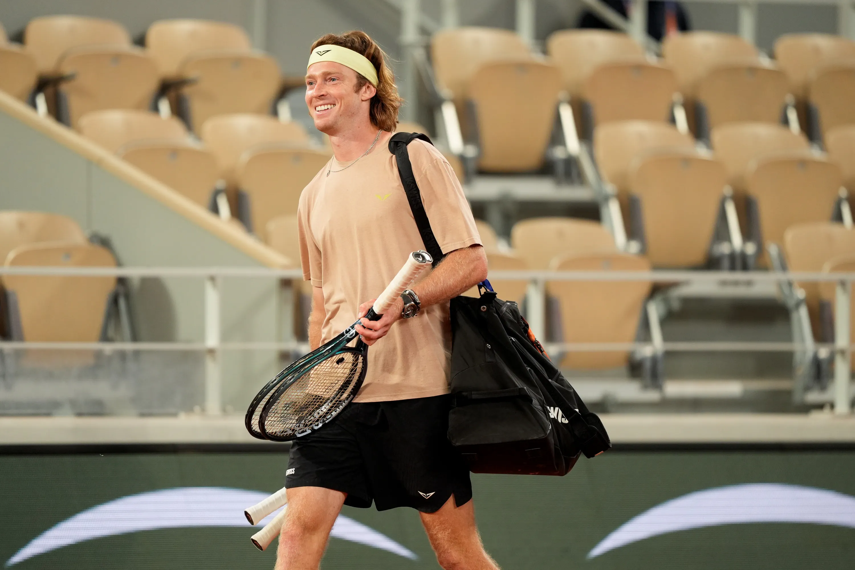 Andrey Rublev / Premier jour d'entraînement - Roland-Garros 2026