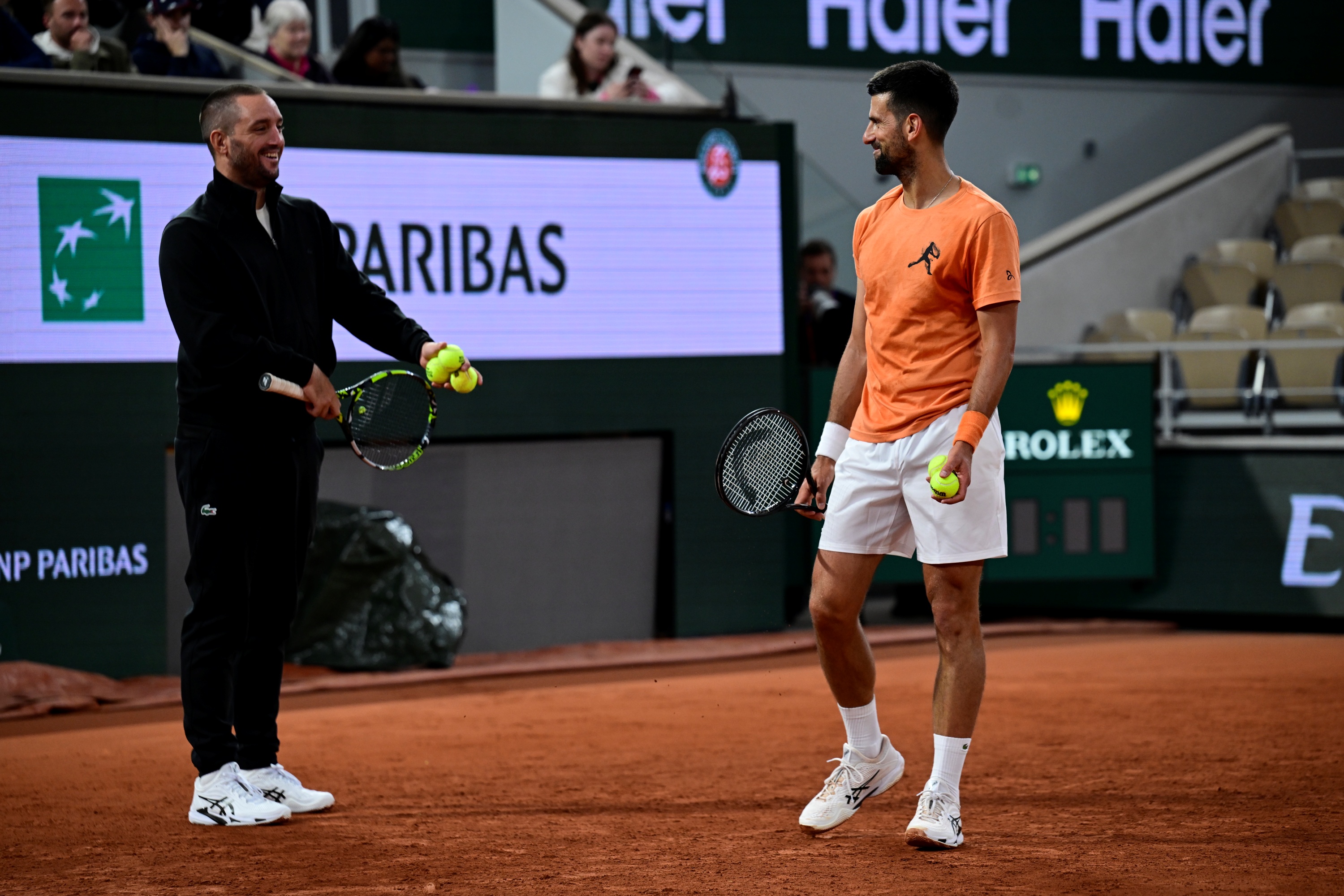 Novak Djokovic / Premier jour d'entraînement - Roland-Garros 2026