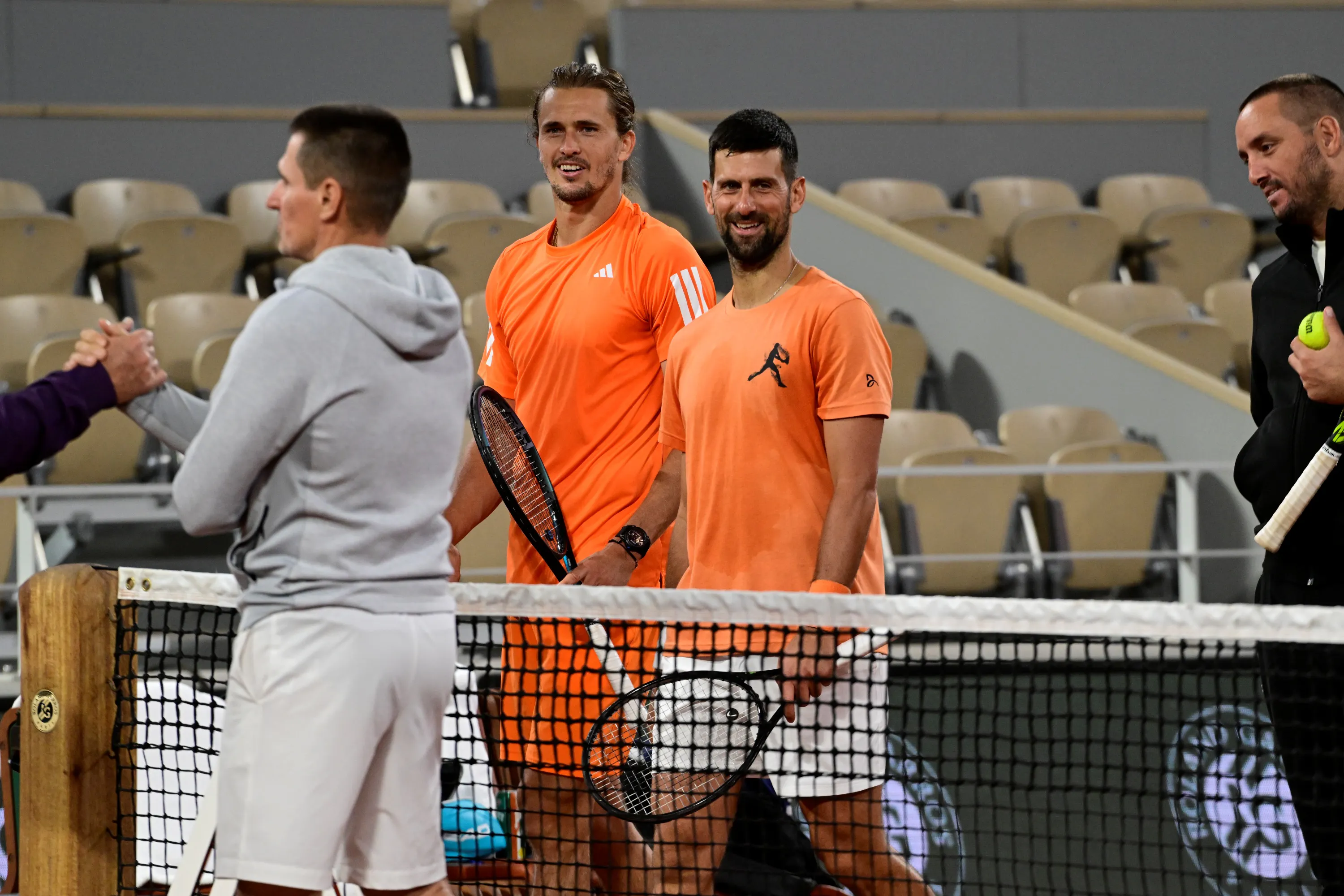 Novak Djokovic & Alexander Zverev / Premier jour d'entraînement - Roland-Garros 2026