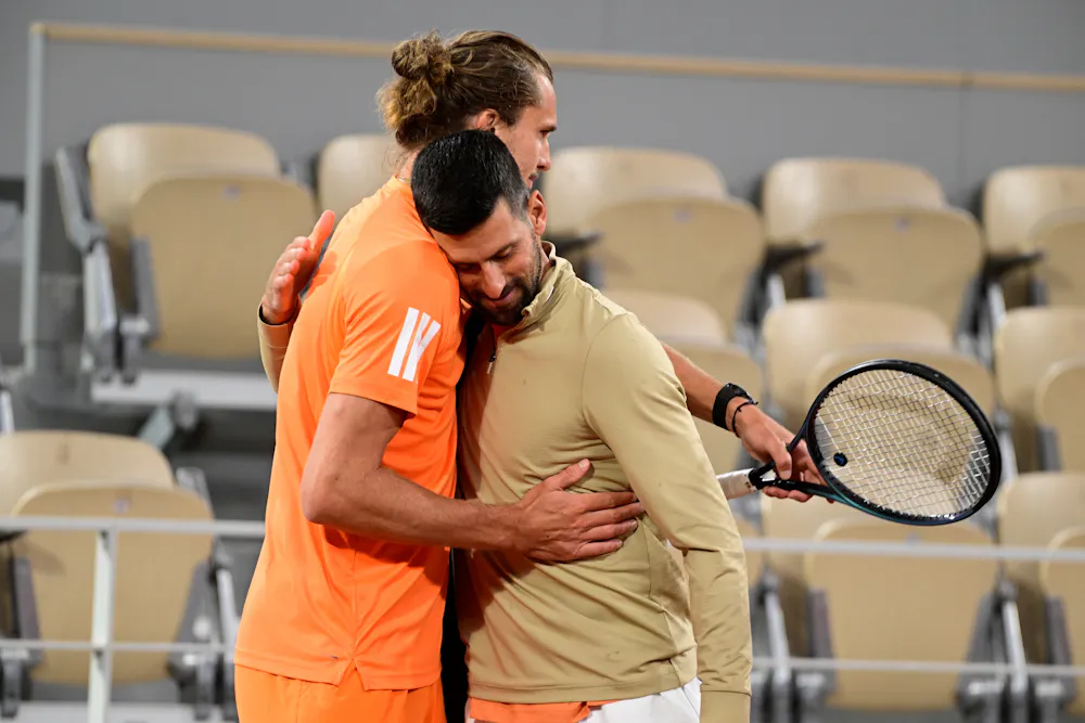 Alexander Zverev - Novak Djokovic / Practice Roland-Garros 2026  