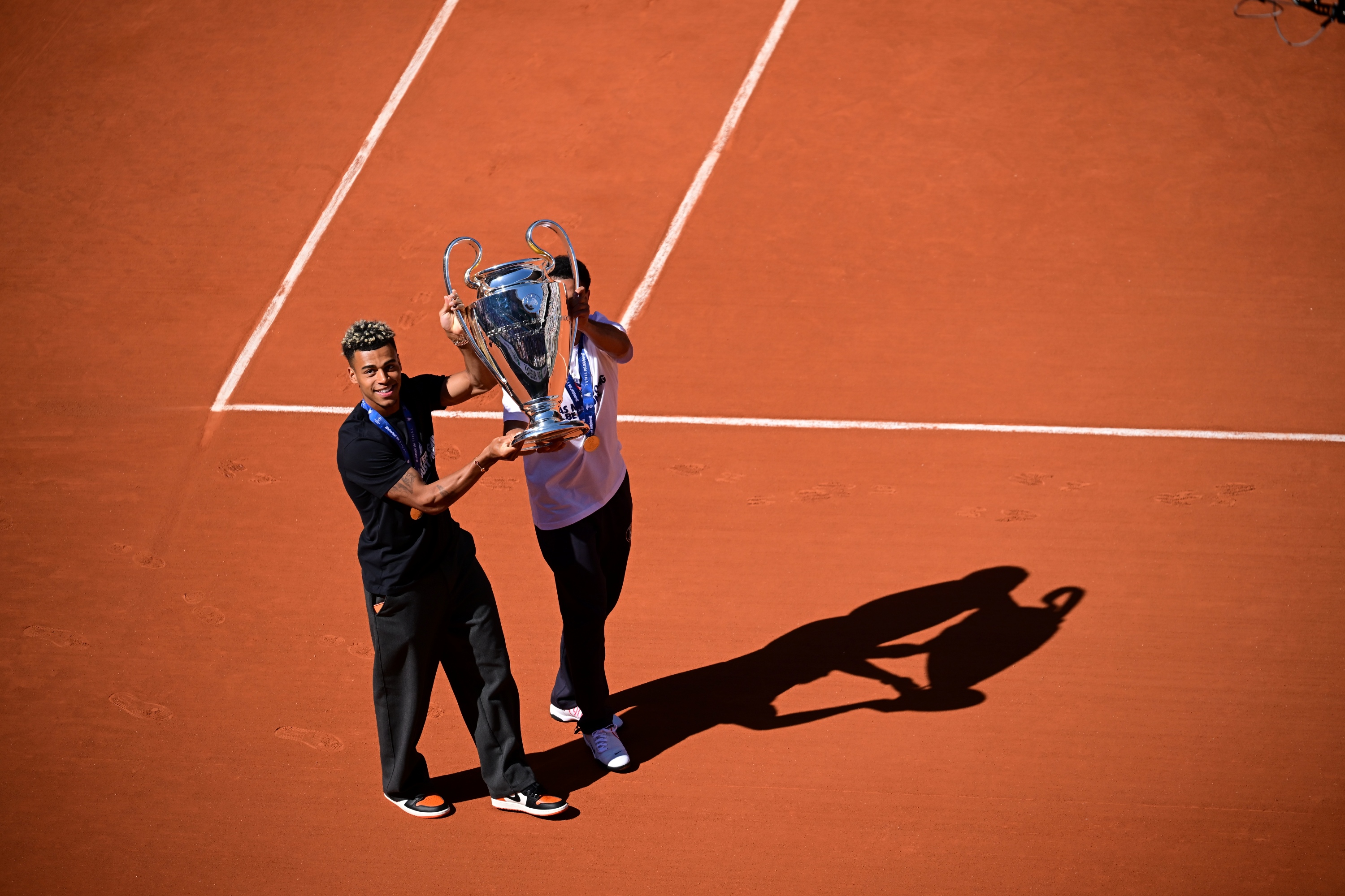 Désiré Doué & Warren Zaïre-Emery / Trophée de la Ligue des Champions 2026 - Roland-Garros 2026