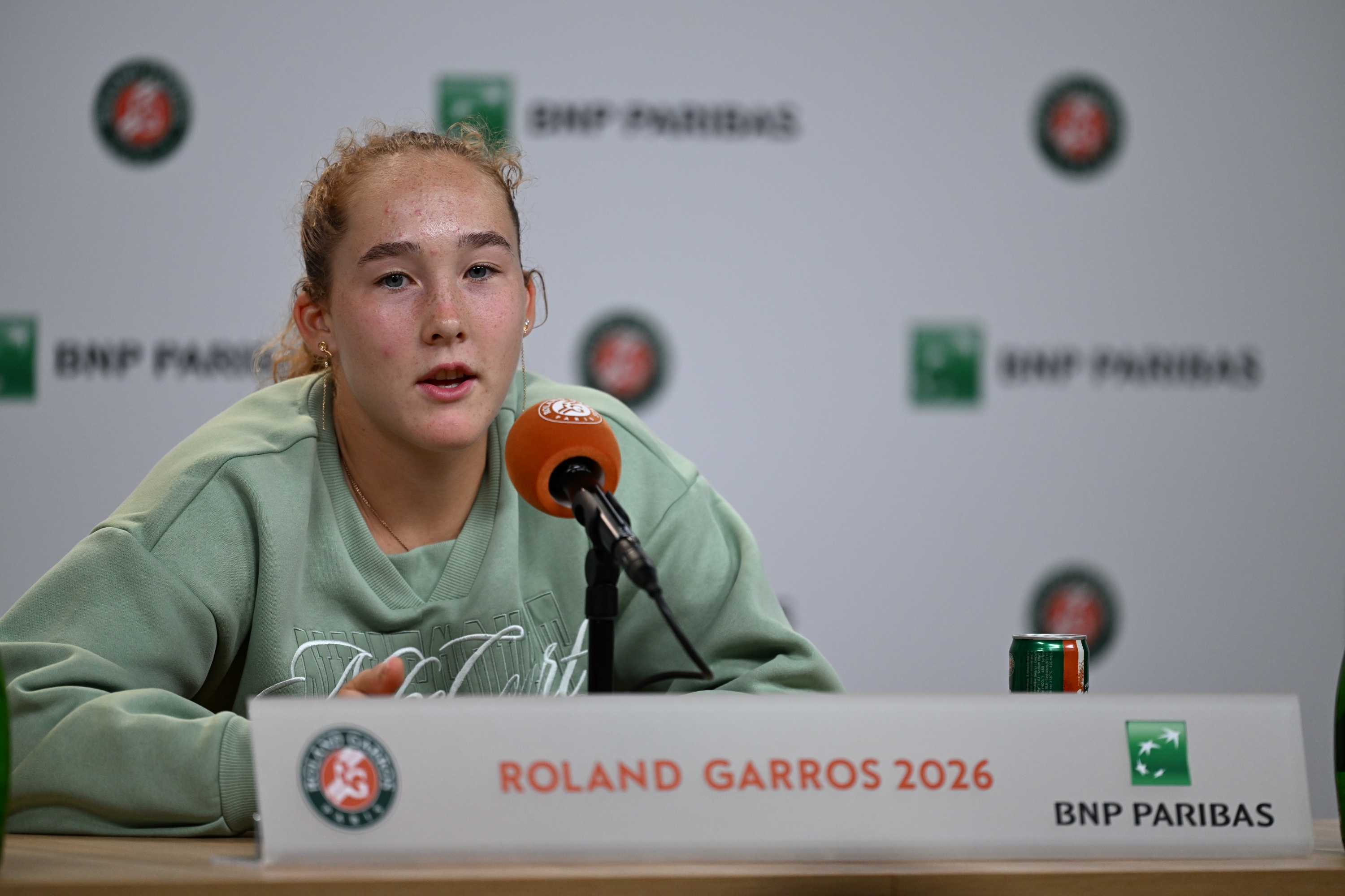 Mirra Andreeva / Conférence de presse - Media Day - Roland-Garros 2026