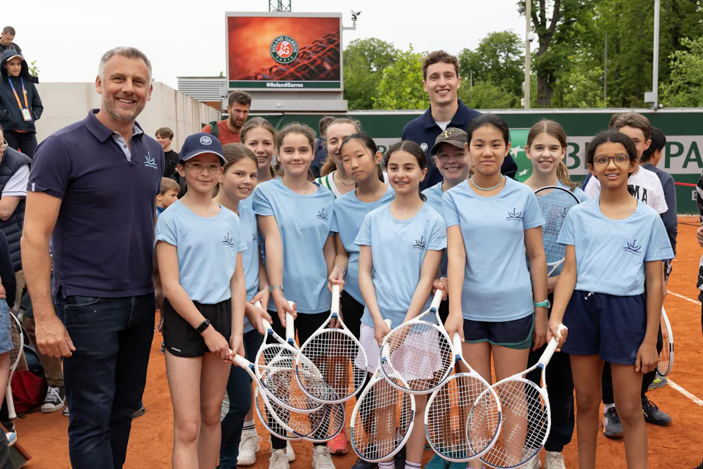 Ugo Humbert / Racket Giveaway by Wilson - Journée Yannick Noah 2025 Ugo Humbert / Racket Giveaway by Wilson - Journée Yannick Noah 2025