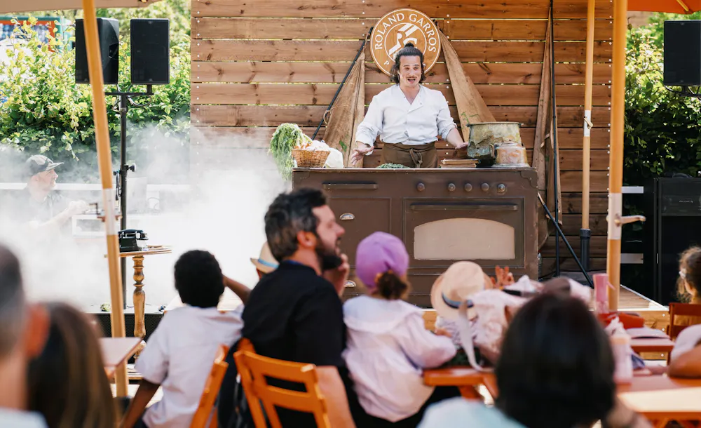 Jardin des chefs - La grande cuisine du petit Léon - pièce de théâtre / Journée Yannick Noah Roland-Garros 2026 Jardin des chefs - La grande cuisine du petit Léon - pièce de théâtre / Journée Yannick Noah Roland-Garros 2026