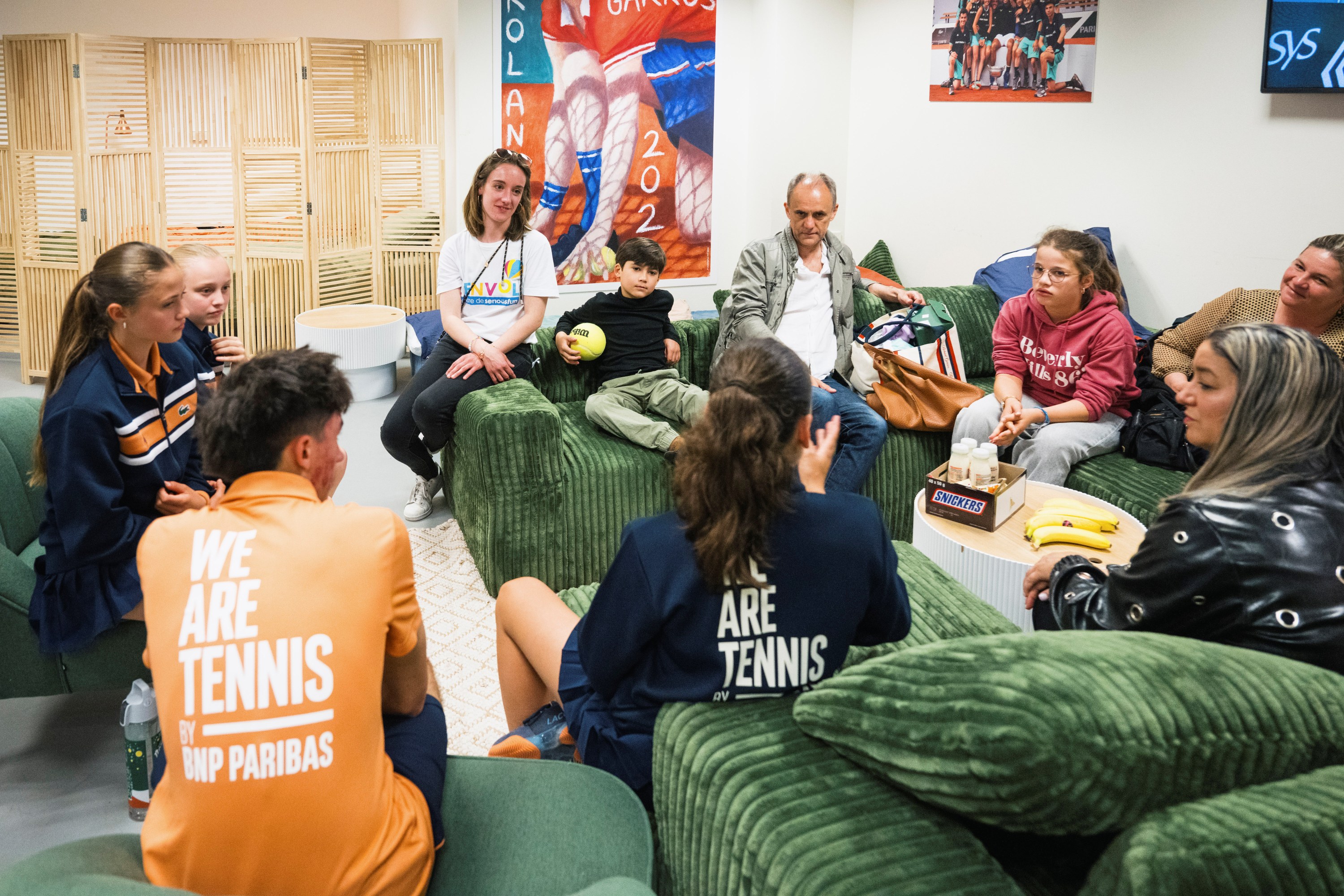 Ramasseurs de balles et l'association L'envol / Roland-Garros 2026