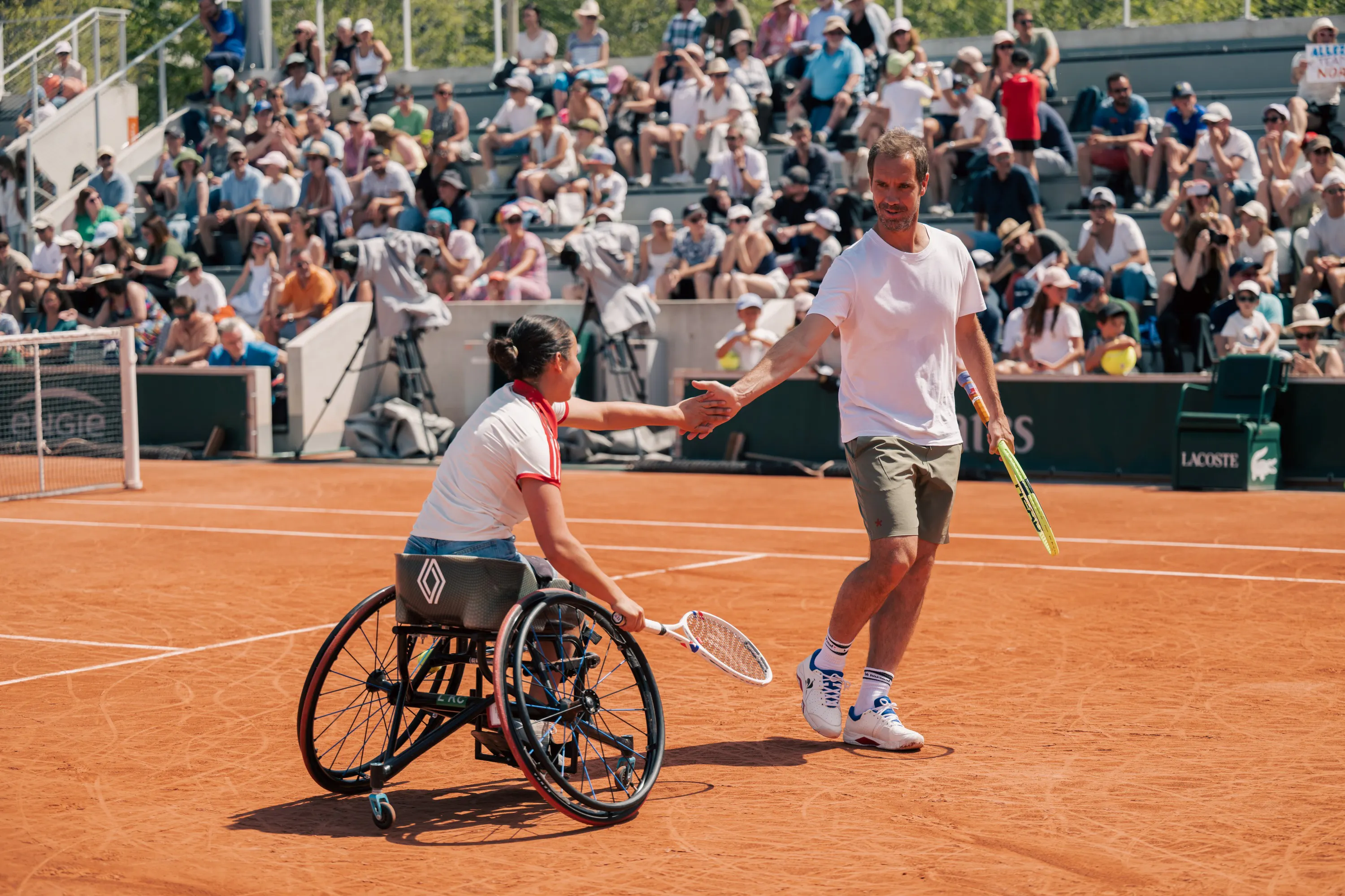 Ksénia Chasteau - Richard Gasquet / Exhibition tennis-fauteuil - Journée Yannick Noah - Roland-Garros 2026