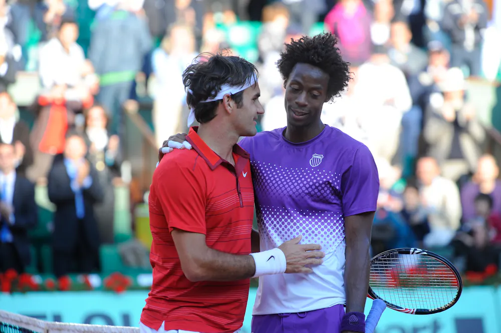 Roger Federer and Gaël Monfils Roland-Garros 2011