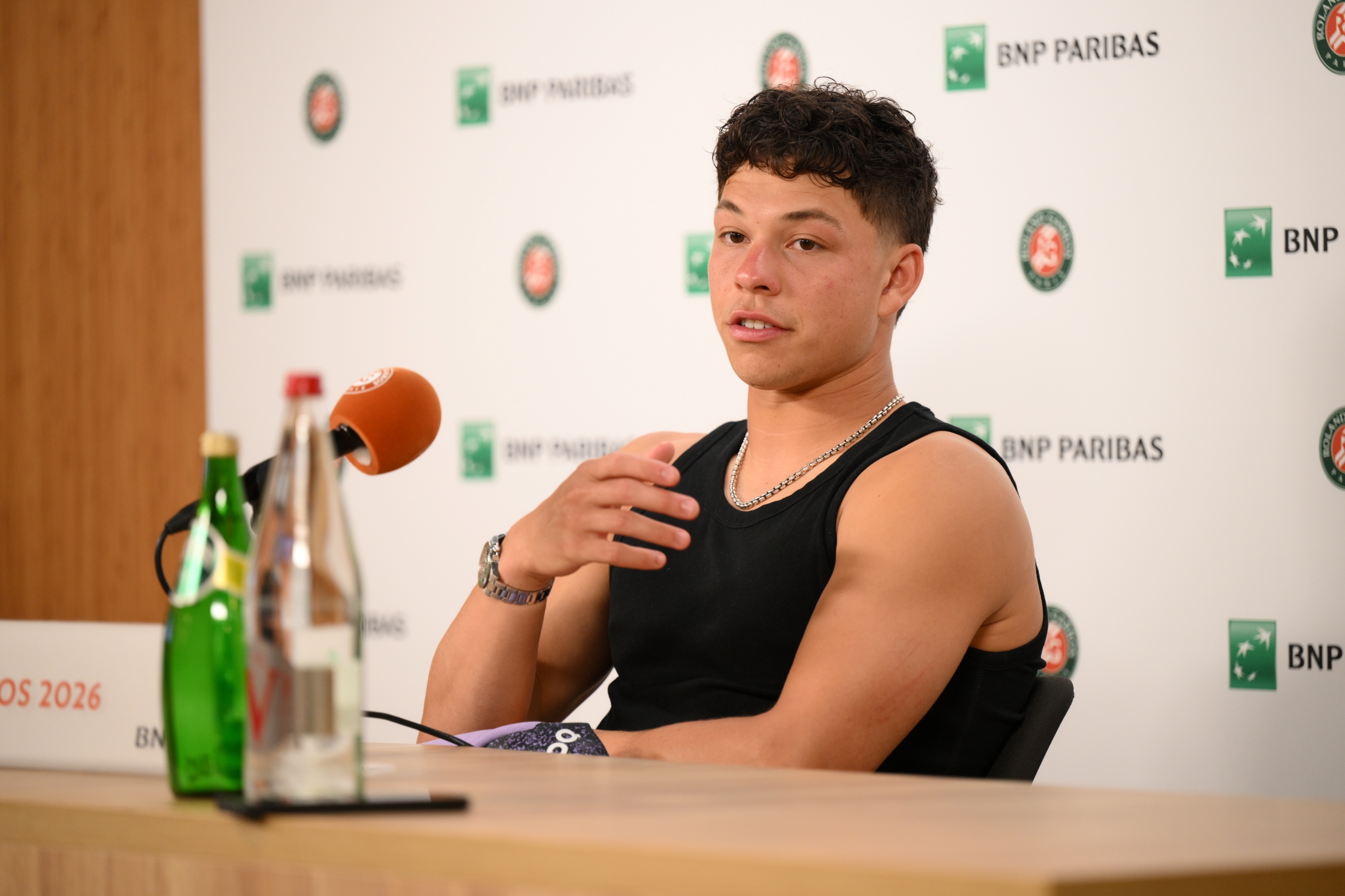 Ben Shelton / Premier tour - conférence de presse - Roland-Garros 2026 