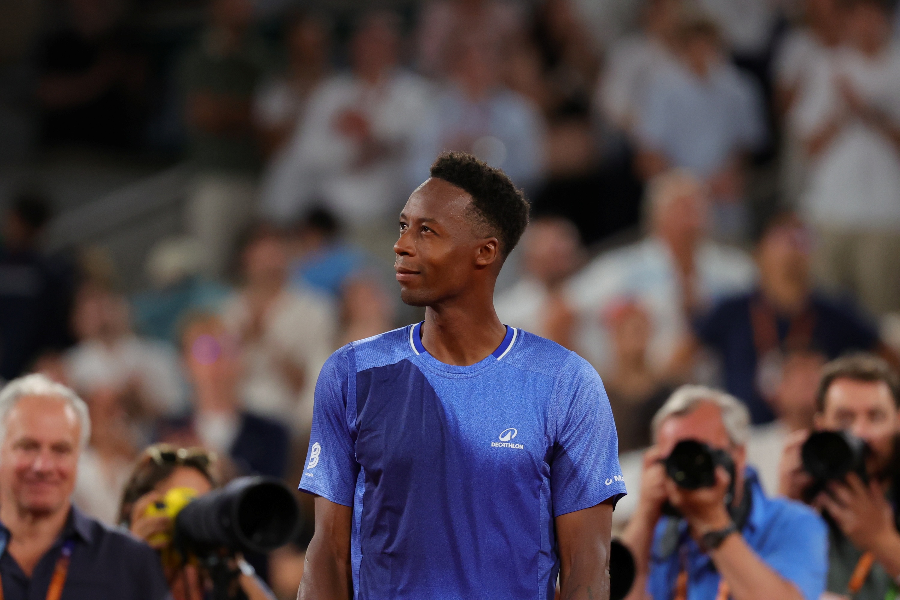 Gaël Monfils / Cérémonie dernier match - Roland-Garros 2026
