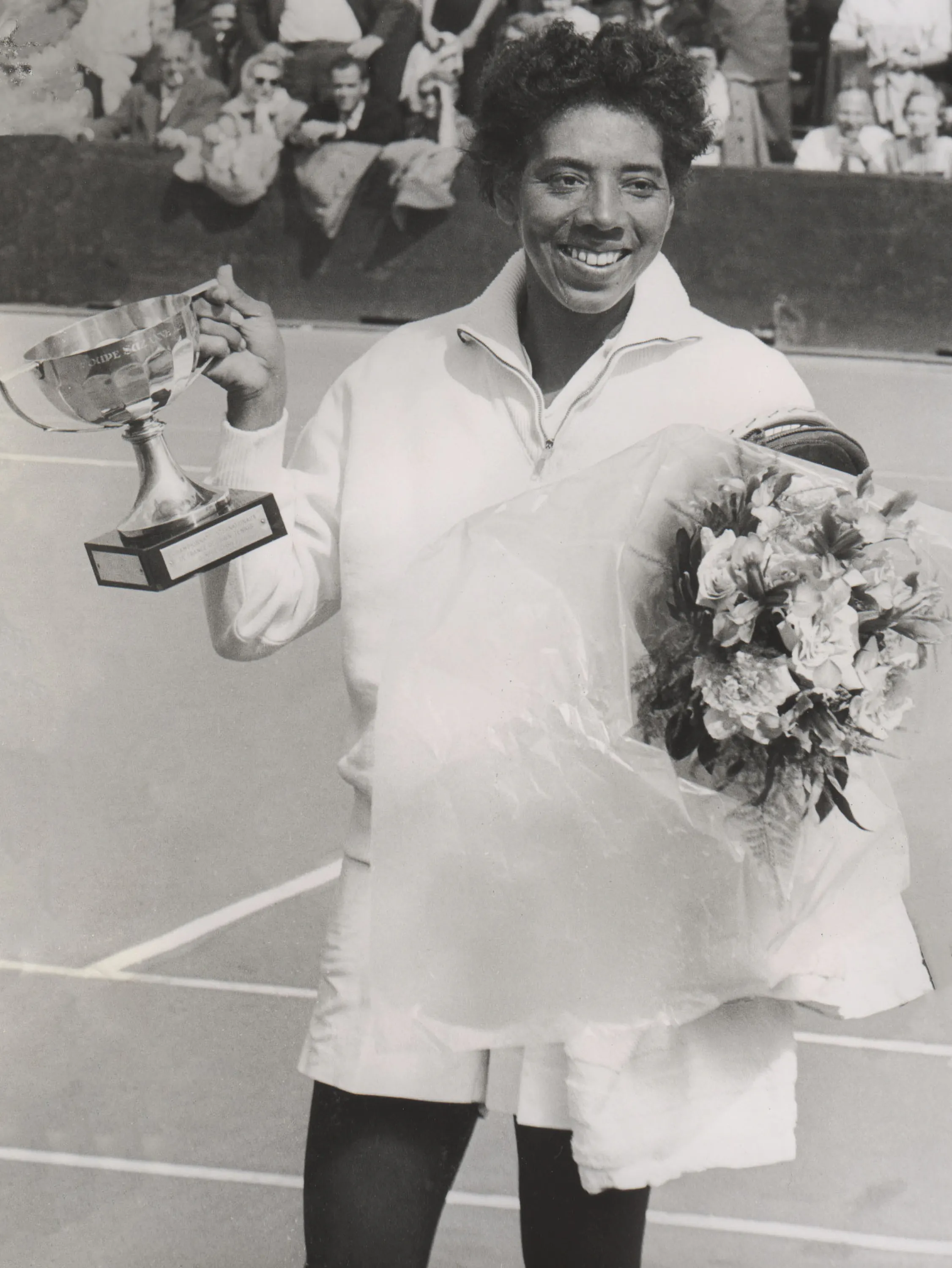 Althea Gibson / Trophée - Roland-Garros 1956