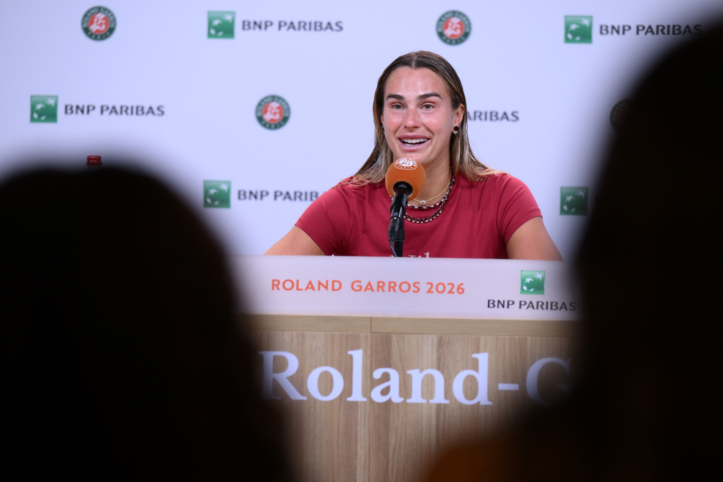 Aryna Sabalenka / Premier tour - conférence de presse - Roland-Garros 2026 