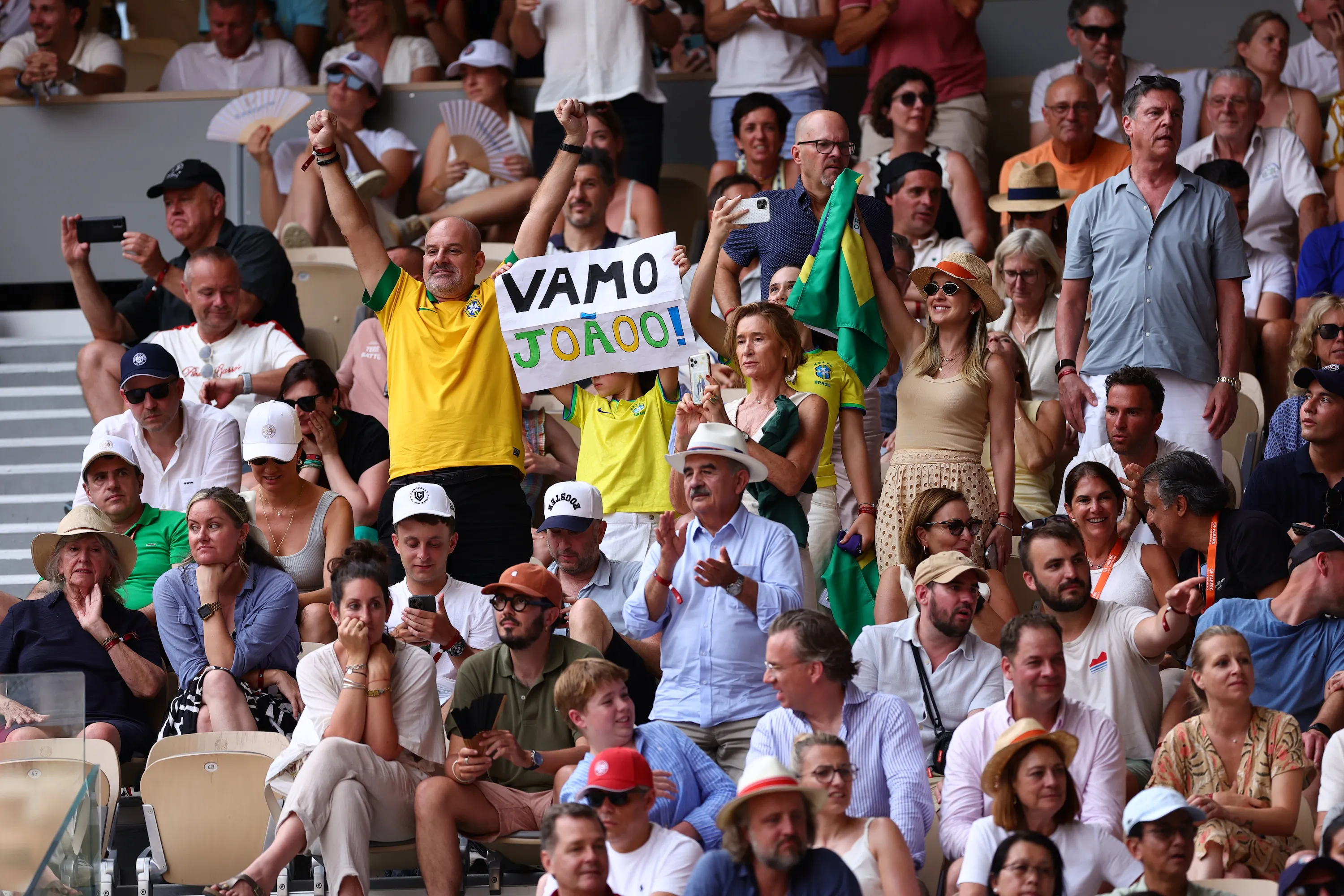 Supporters brésiliens / Troisième tour - Roland-Garros 2026