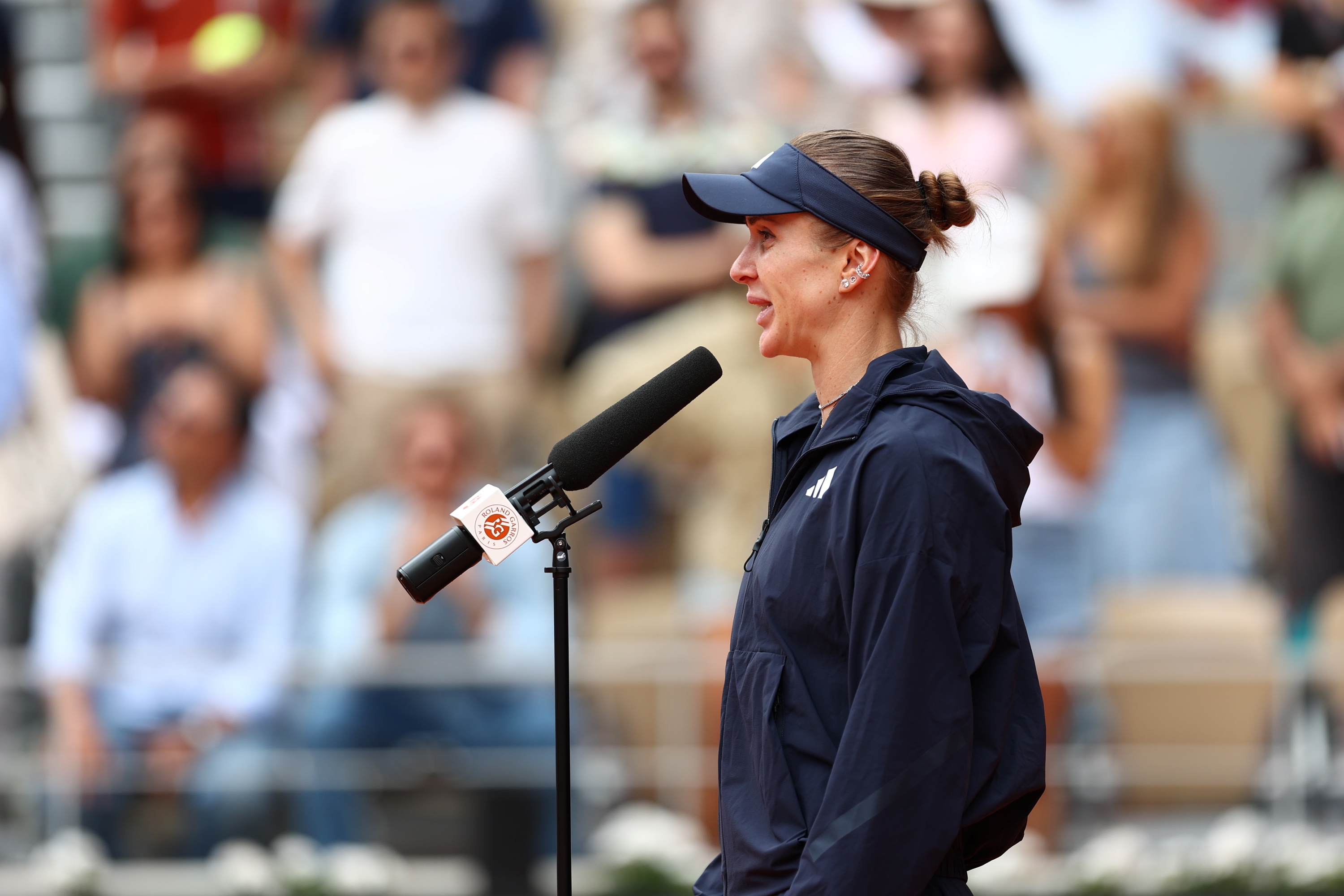 Elina Svitolina / Huitièmes de finale - interview sur le court - Roland-Garros 2026