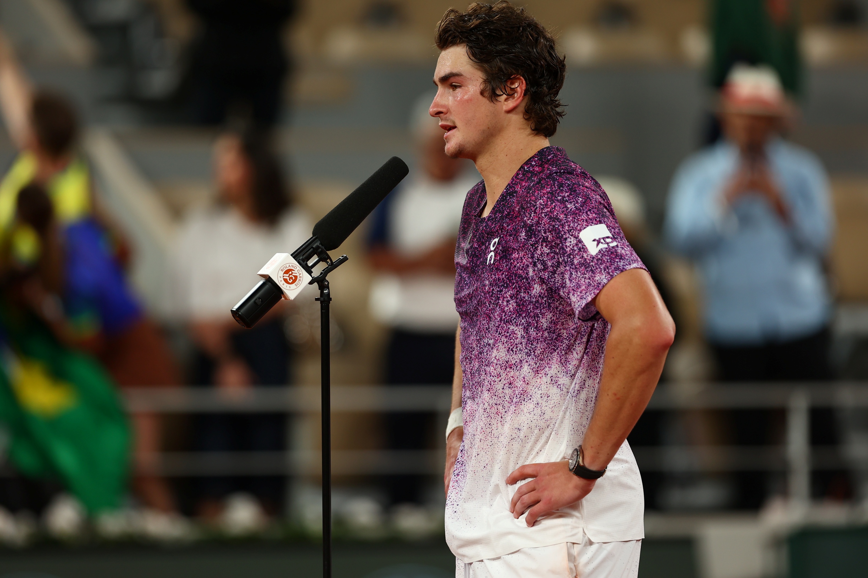 Joao Fonseca / Huitièmes de finale - interview sur le court - Roland-Garros 2026 
