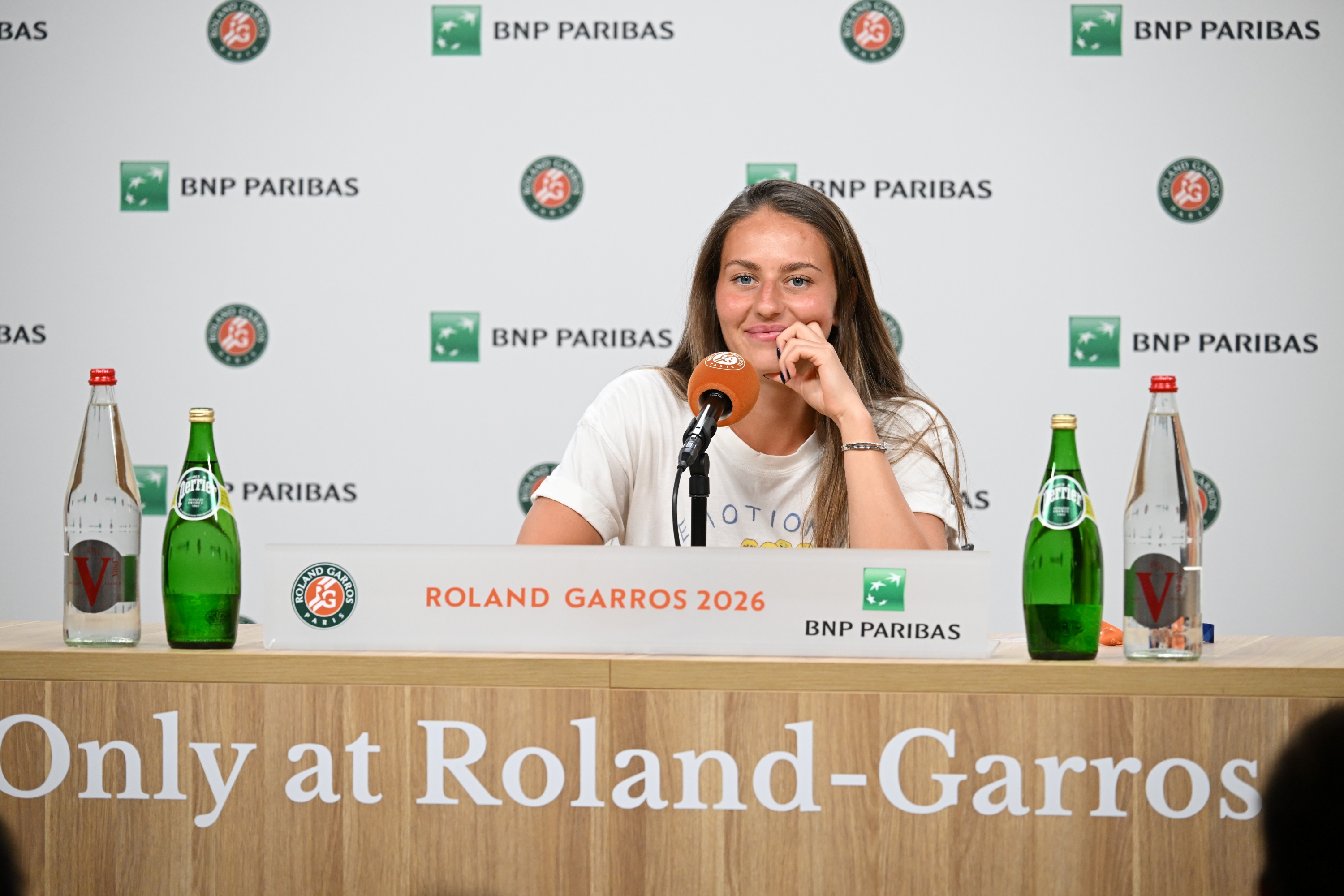 Marta Kostyuk / Huitièmes de finale - conférence de presse - Roland-Garros 2026 PB2_2105