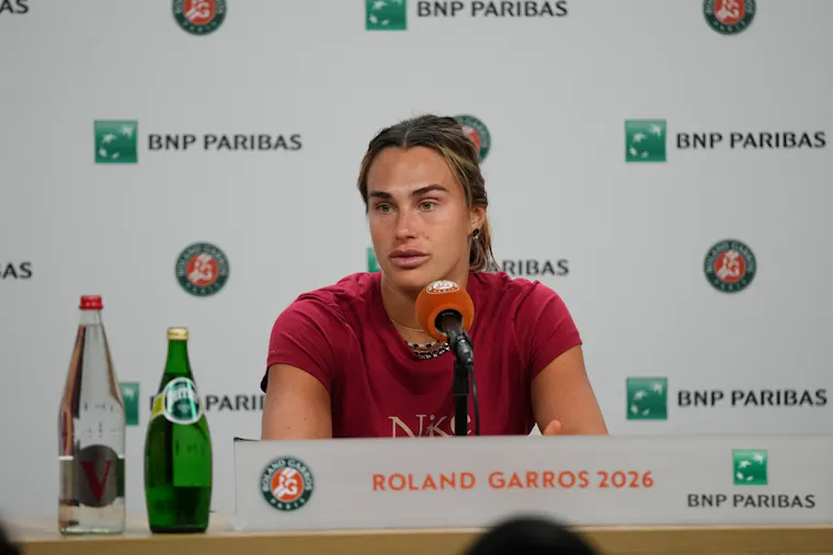 Aryna Sabalenka / Quarts de finale - conférence de presse - Roland-Garros 2026 Aryna Sabalenka / Quarts de finale - conférence de presse - Roland-Garros 2026