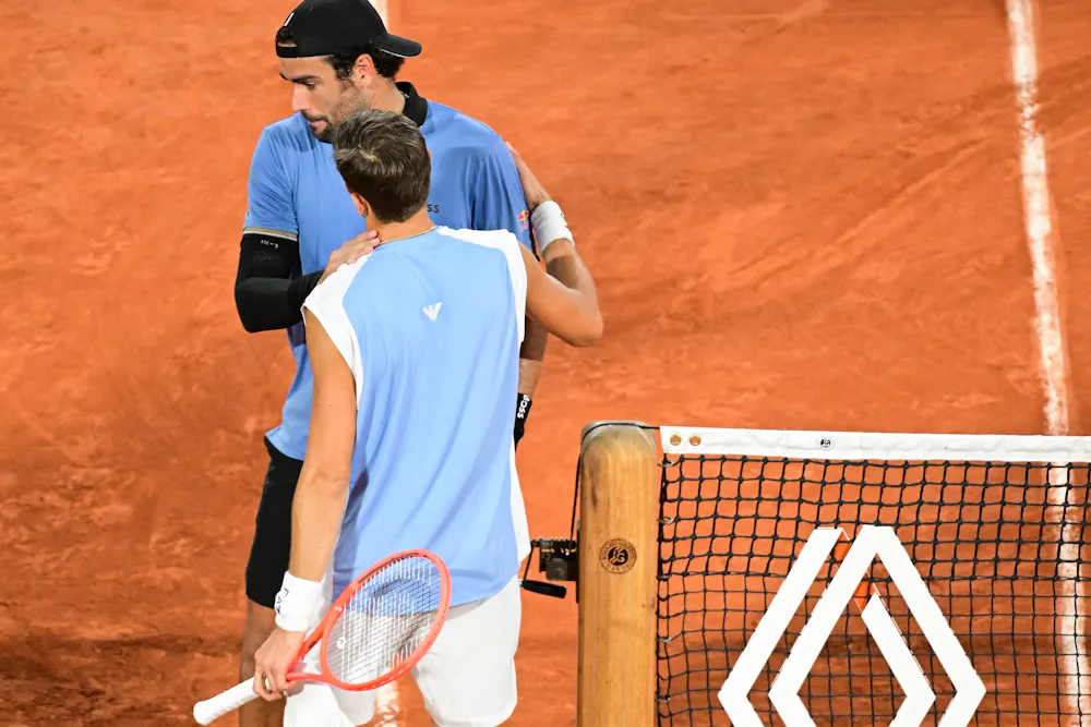 Matteo Berrettini and Matteo Arnaldi, Roland-Garros 2026, quarterfinal Matteo Berrettini and Matteo Arnaldi, Roland-Garros 2026, quarterfinal