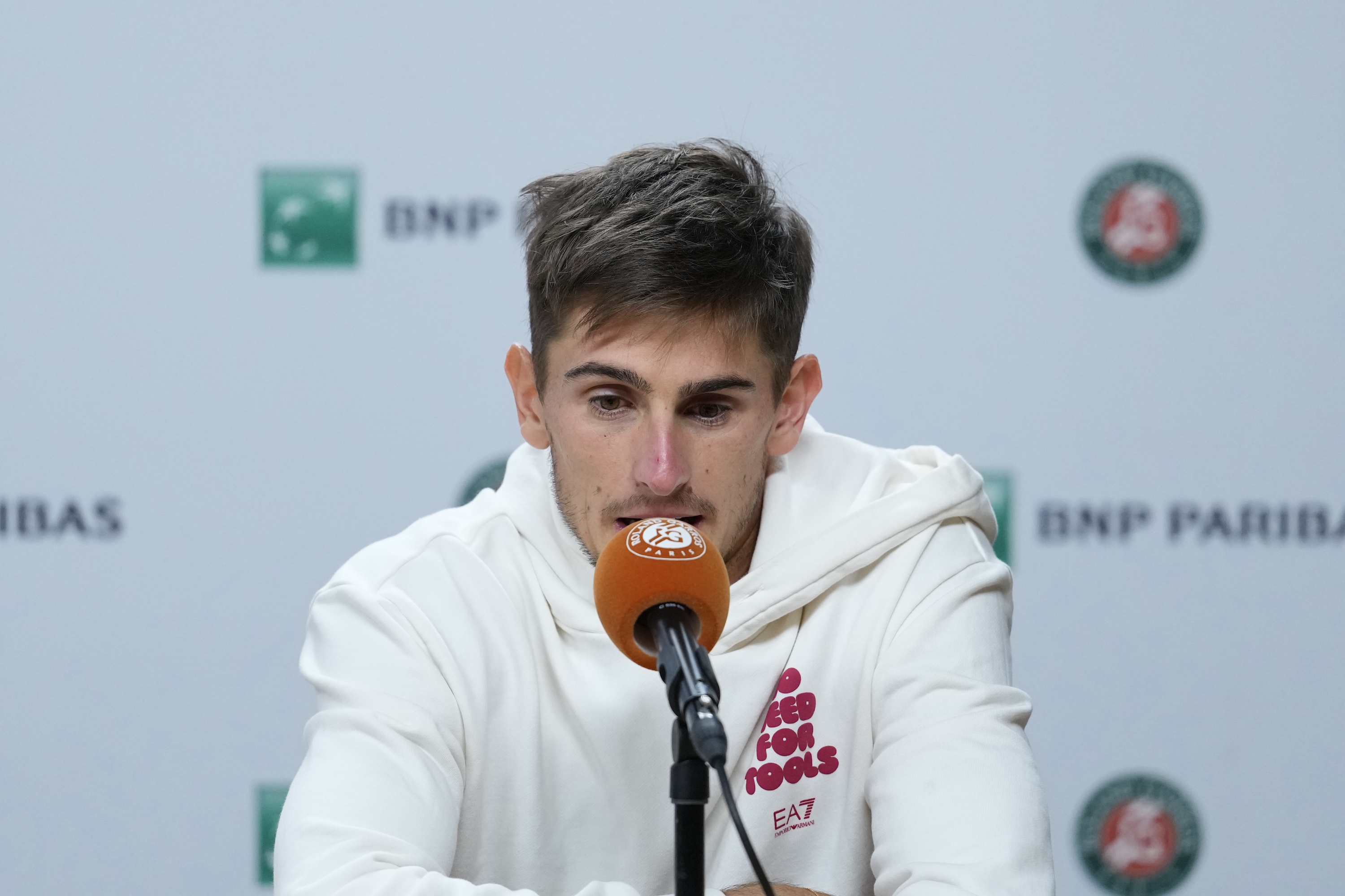Matteo Arnaldi, Roland-Garros 2026, press conference