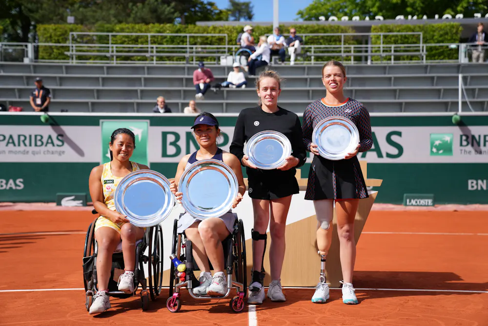 Yui Kamiji, Zhenzhen Zhu, Jinte Bos & Lizzy de Greef / Tennis-fauteuil - double dames - Roland-Garros 2026 