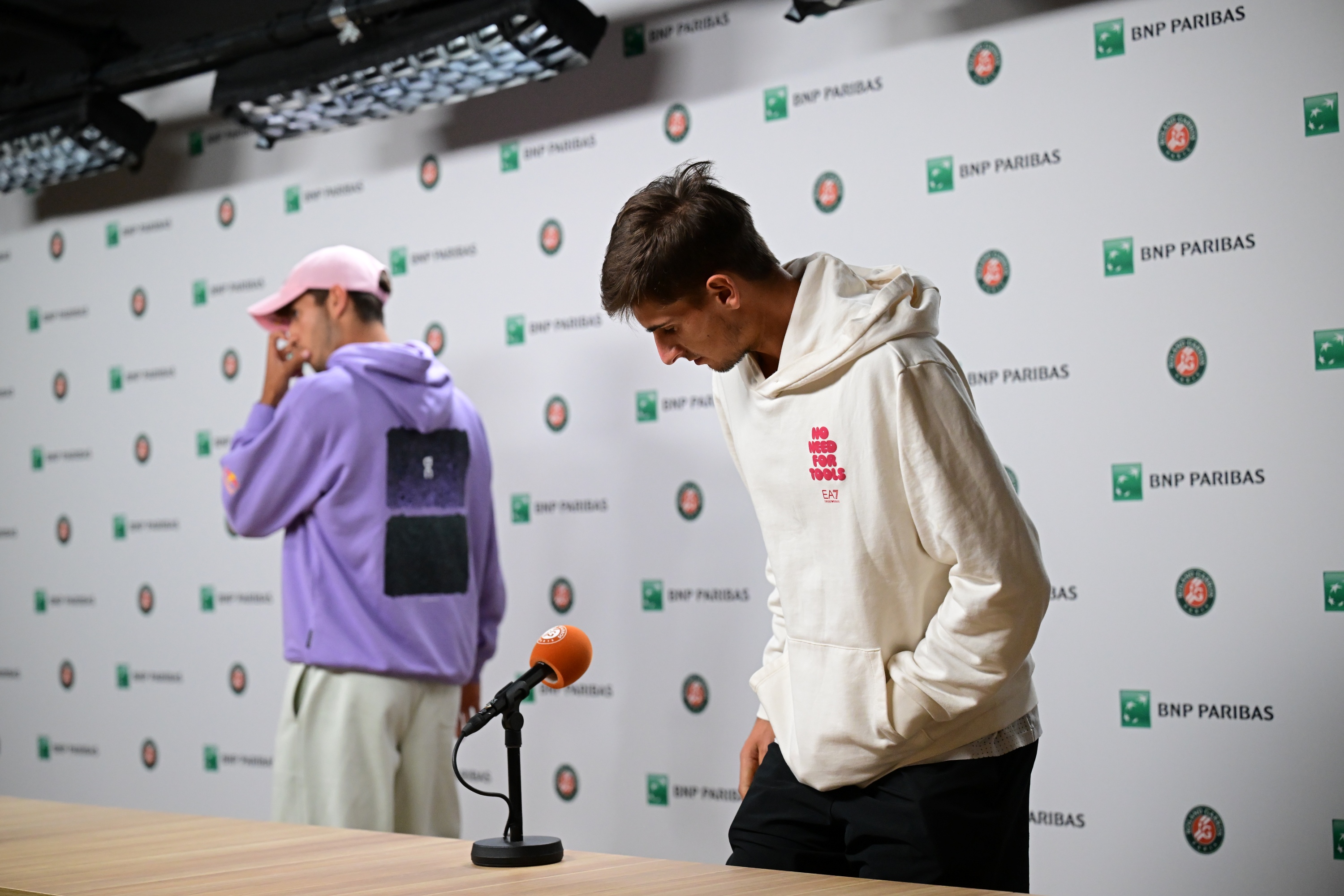 Flavio Cobolli & Matteo Arnaldi / Conférence de presse - Roland-Garros 2026 