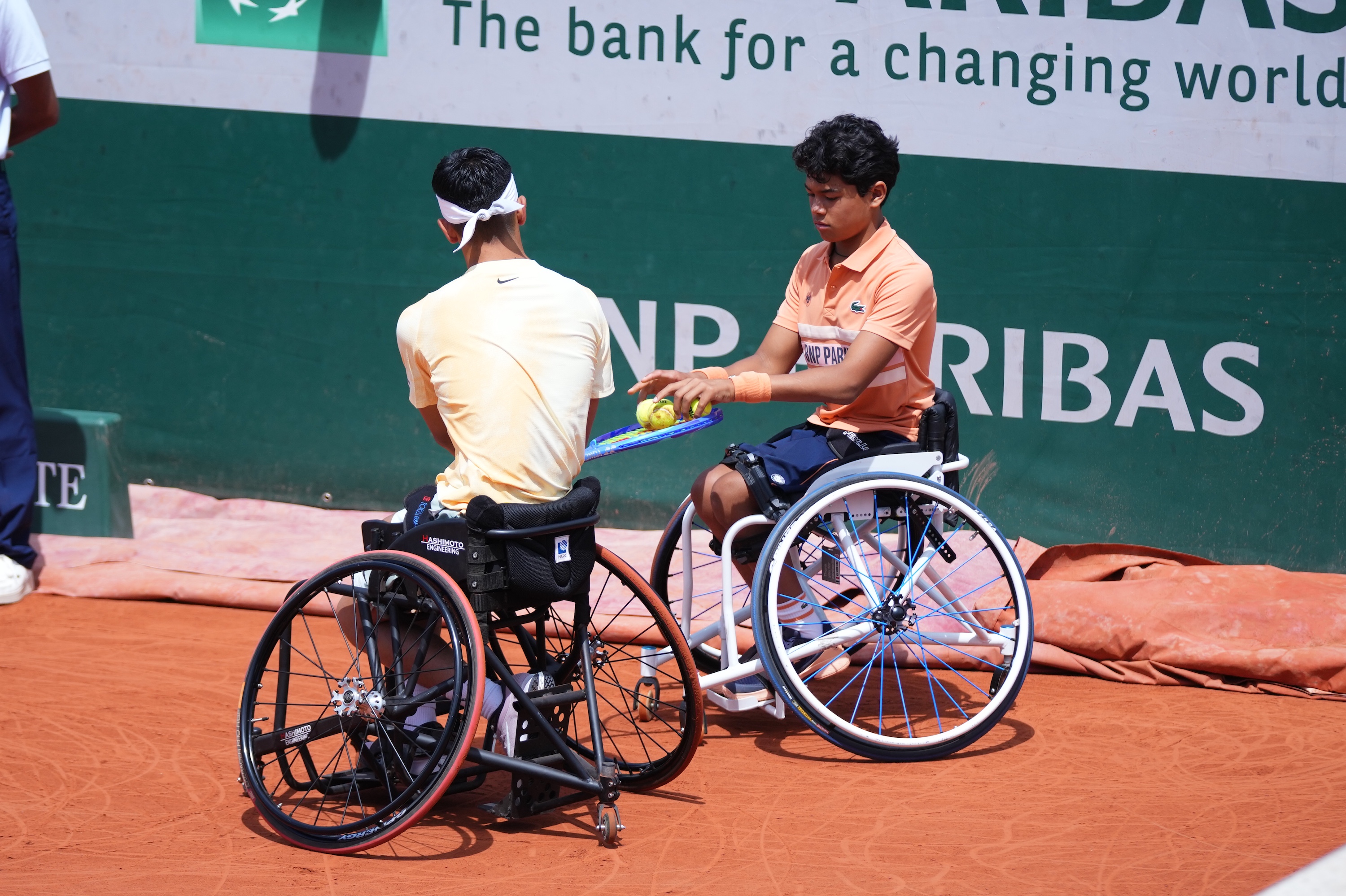 Wheelchair tennis ballkids, Roland-Garros 2026