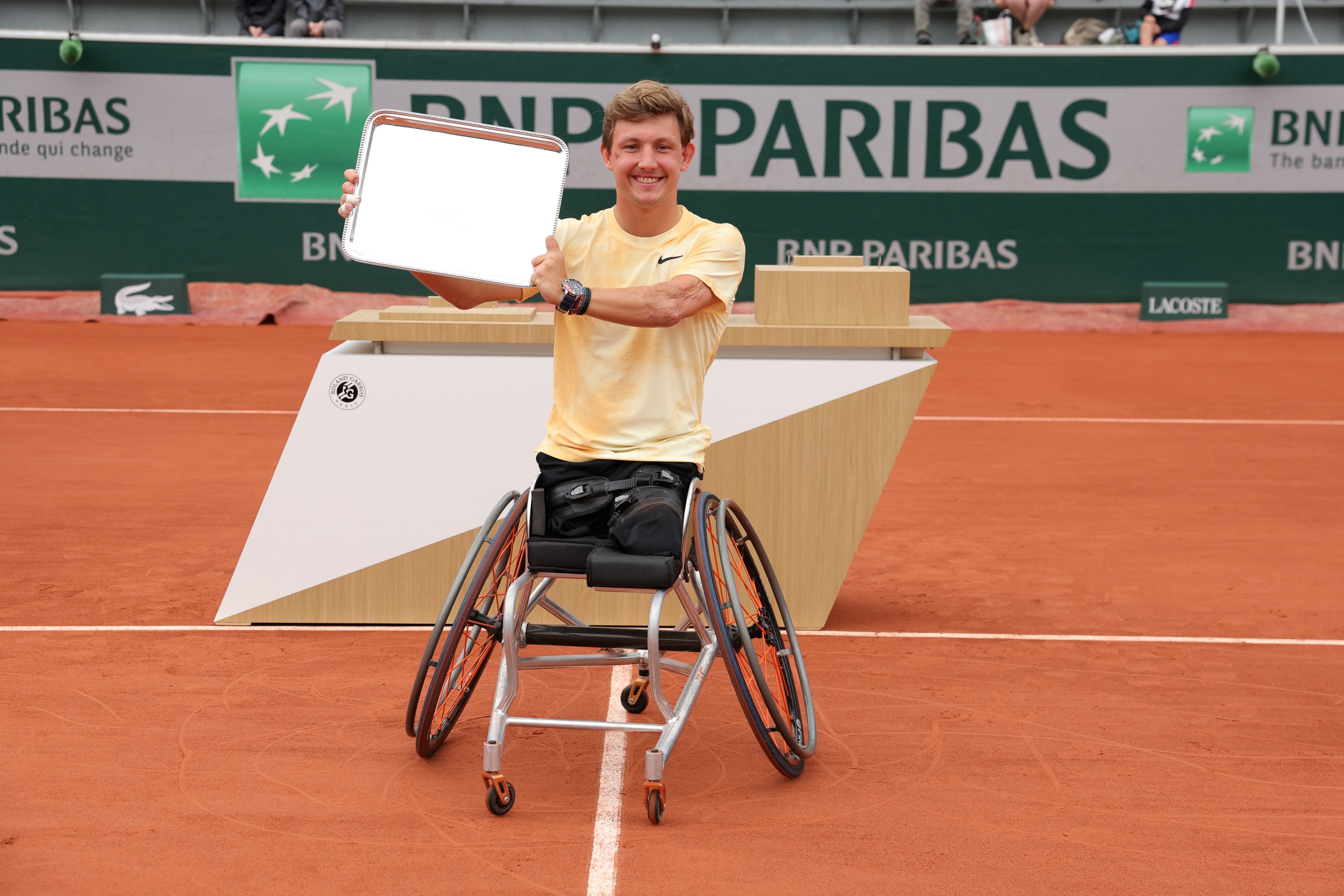 Niels Vink / Photocall trophée quad tennis-fauteuil - Roland-Garros 2026