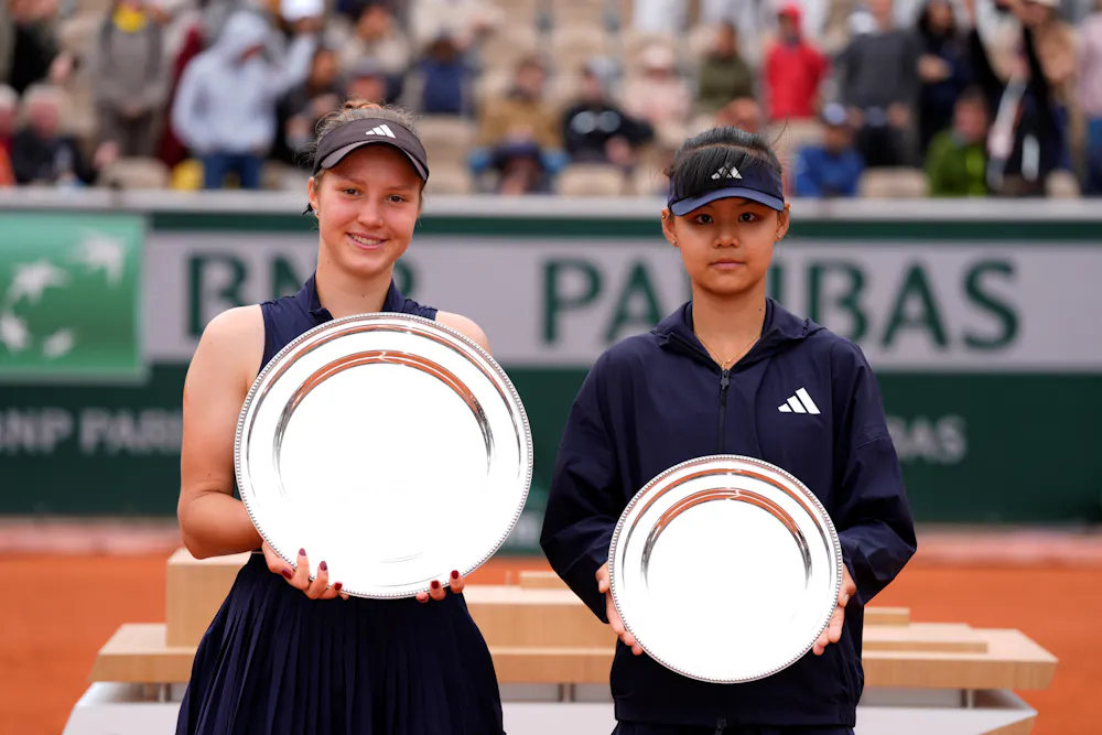 Alisa Oktiabreva & Xinran Sun / Double filles - finale - trophées - Roland-Garros 2026 
