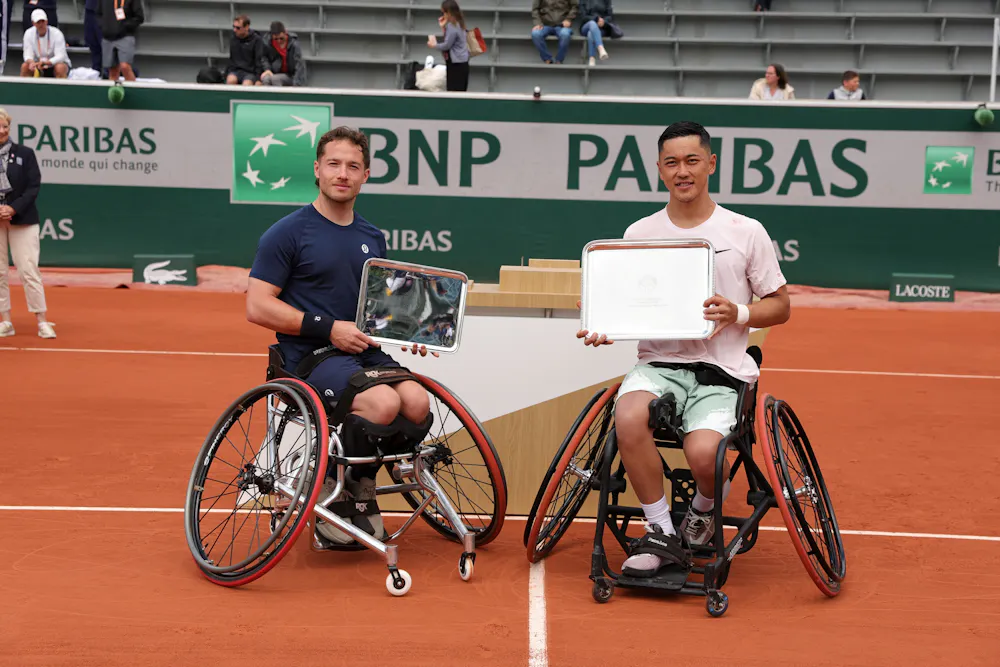 Alfie Hewett & Tokito Oda / Tennis-fauteuil - simple - messieurs - finale - trophées - Roland-Garros 2026