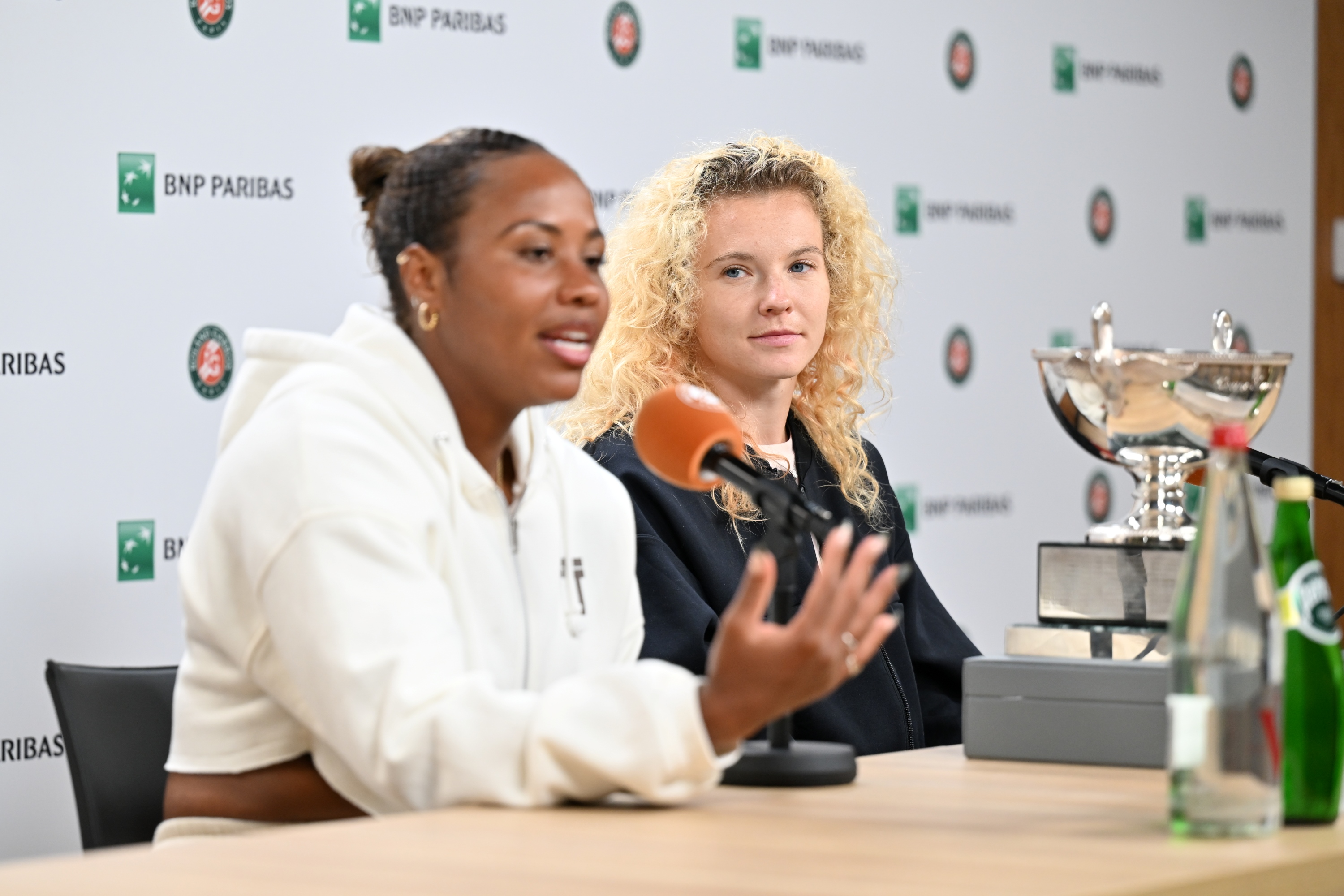 Taylor Townsend & Katerina Siniakova / Finale - doubles dames - conférence de presse - Roland-Garros 2026