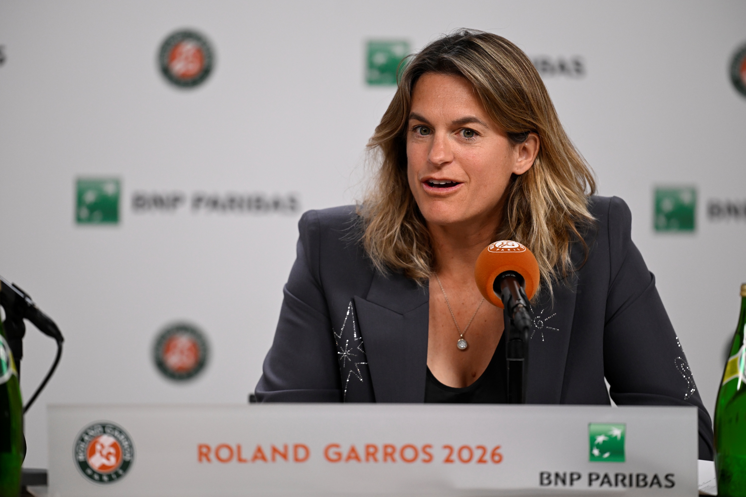 Amélie Mauresmo / Conférence de presse - Roland-Garros 2026