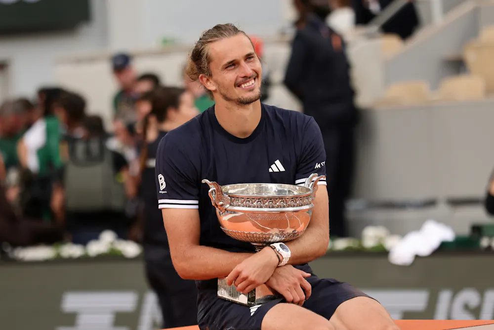 Alexander Zverev / Finale messieurs - trophée - Roland-Garros 2026