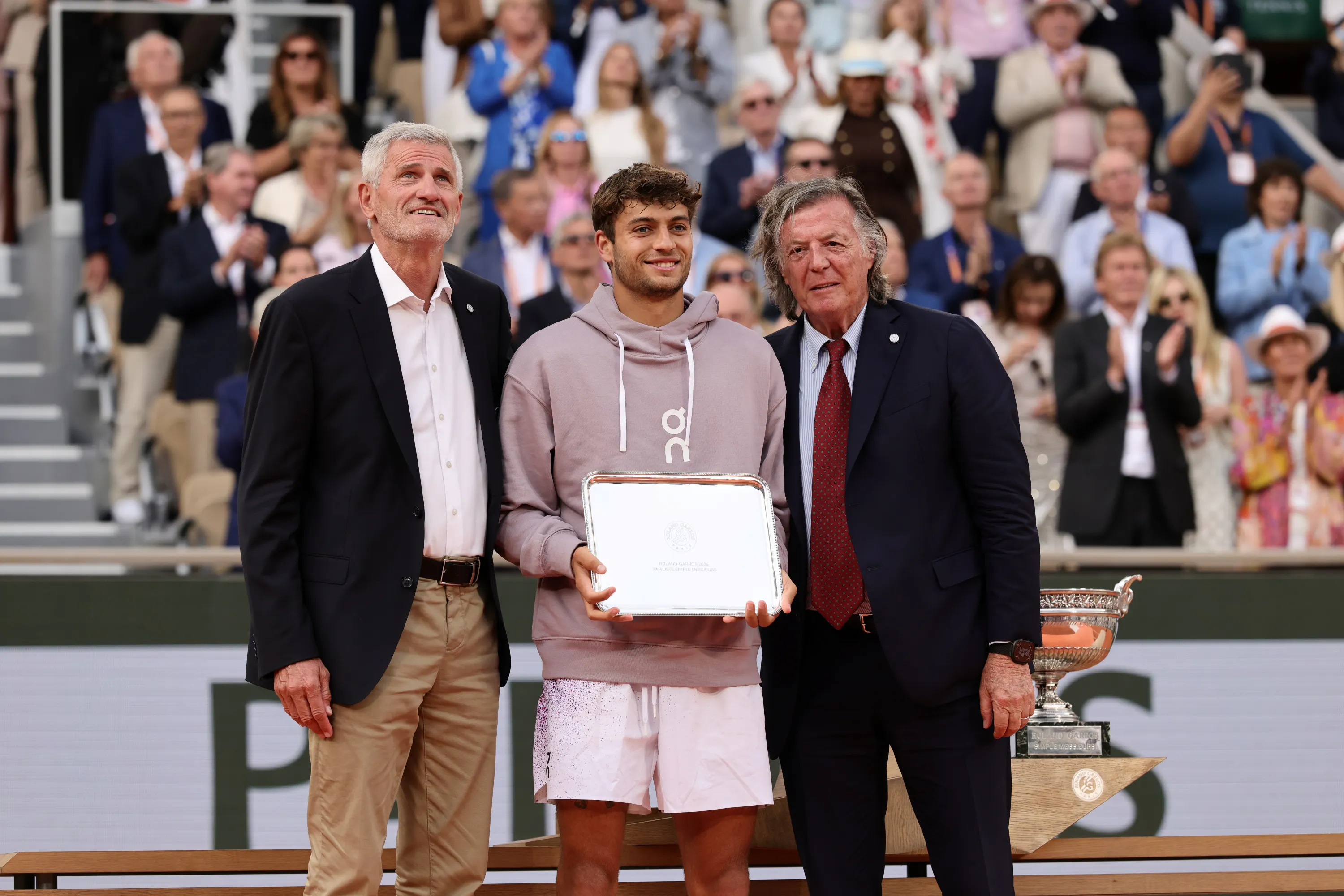 Gilles Moretton, Flavio Cobolli & Adriano Panatta / Finale messieurs - Roland-Garros 2026 