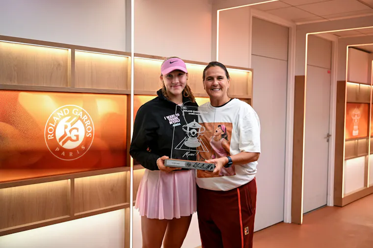 Mirra Andreeva, Conchita Martinez, Roland-Garros 2026 Mirra Andreeva, Conchita Martinez, Roland-Garros 2026