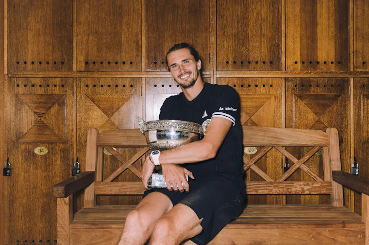 Alexander Zverev / Finale - trophée - vestiaires - Roland-Garros 2026 2026 Alexander Zverev / Finale - trophée - vestiaires - Roland-Garros 2026 2026
