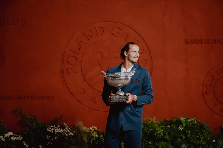Alexander Zverev / Photocall trophée - Roland-Garros 2026 Alexander Zverev / Photocall trophée - Roland-Garros 2026
