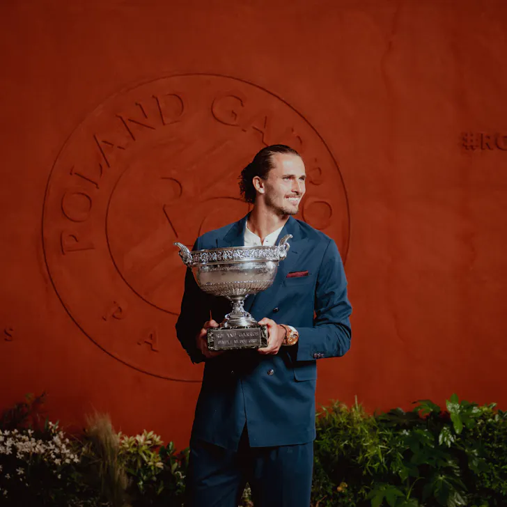 Alexander Zverev / Photocall trophée - Roland-Garros 2026 Alexander Zverev / Photocall trophée - Roland-Garros 2026