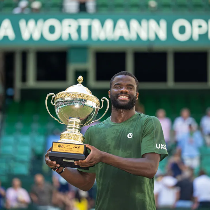 Frances Tiafoe / Photocall trophée - ATP 500 Halle Frances Tiafoe / Photocall trophée - ATP 500 Halle