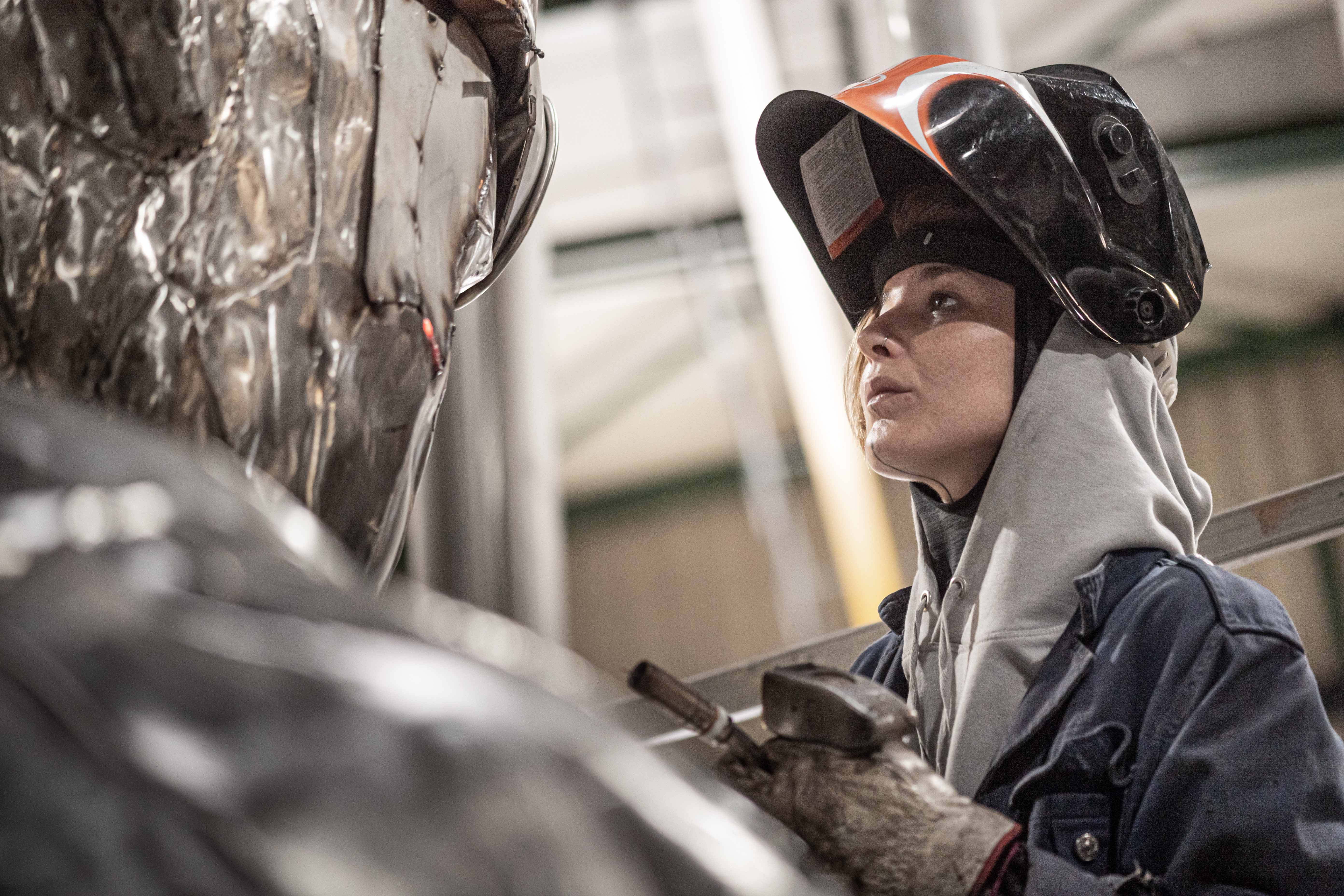 Caroline Brisset in her studio in Marseille