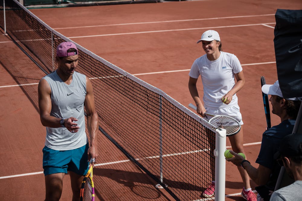 Iga Swiatek & Rafael Nadal at Roland-Garros