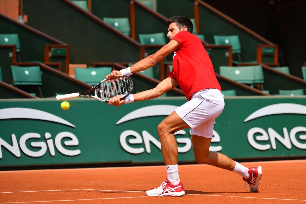 Roland Garros 2018, Novak Djokovic, entraînement, practice