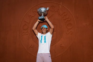 Rafael Nadal trophée Roland-Garros 2018