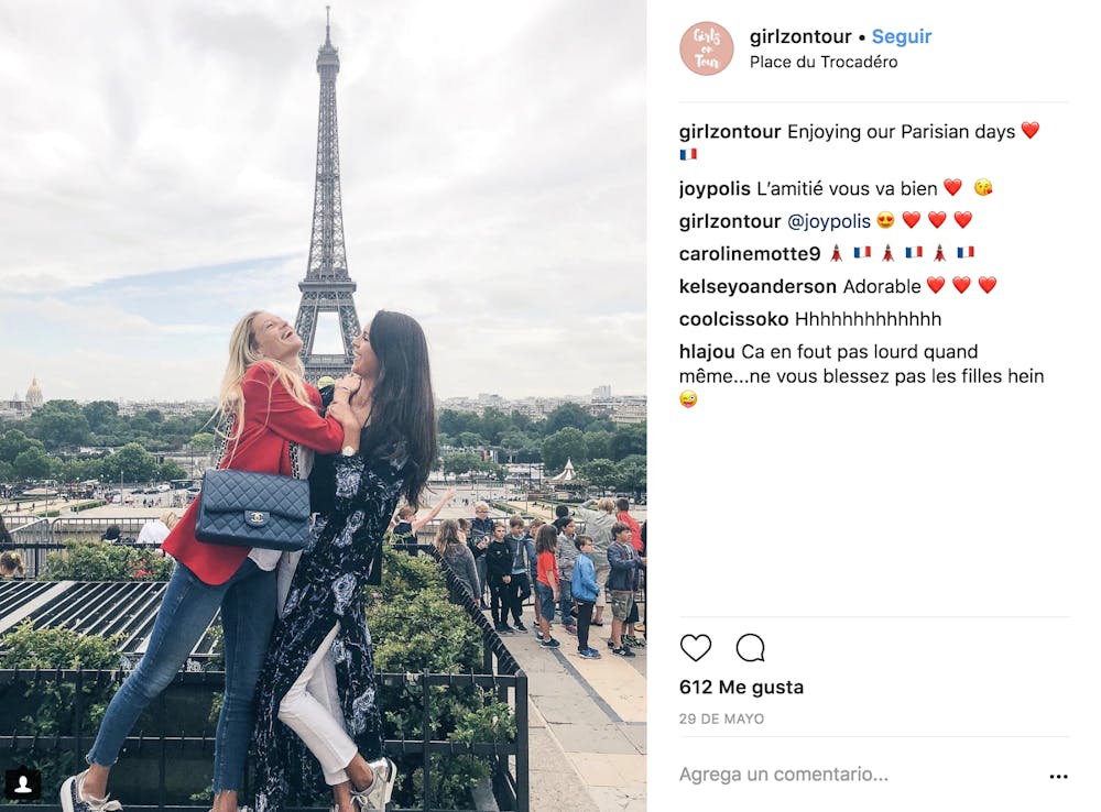 Clémence Bertrand et Stéphanie Tuccitto Tour Eiffel 