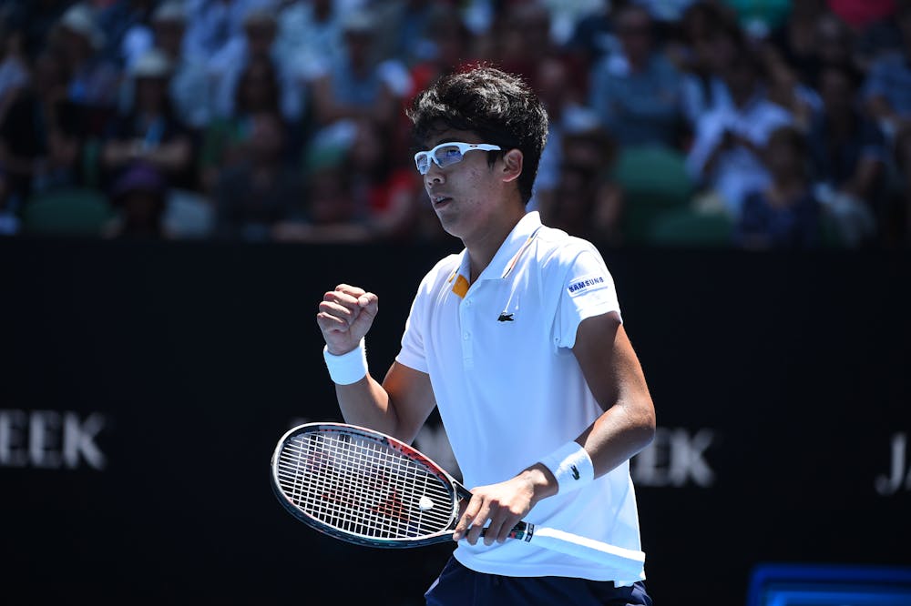 Hyeon Chung at the 2018 Australian Open